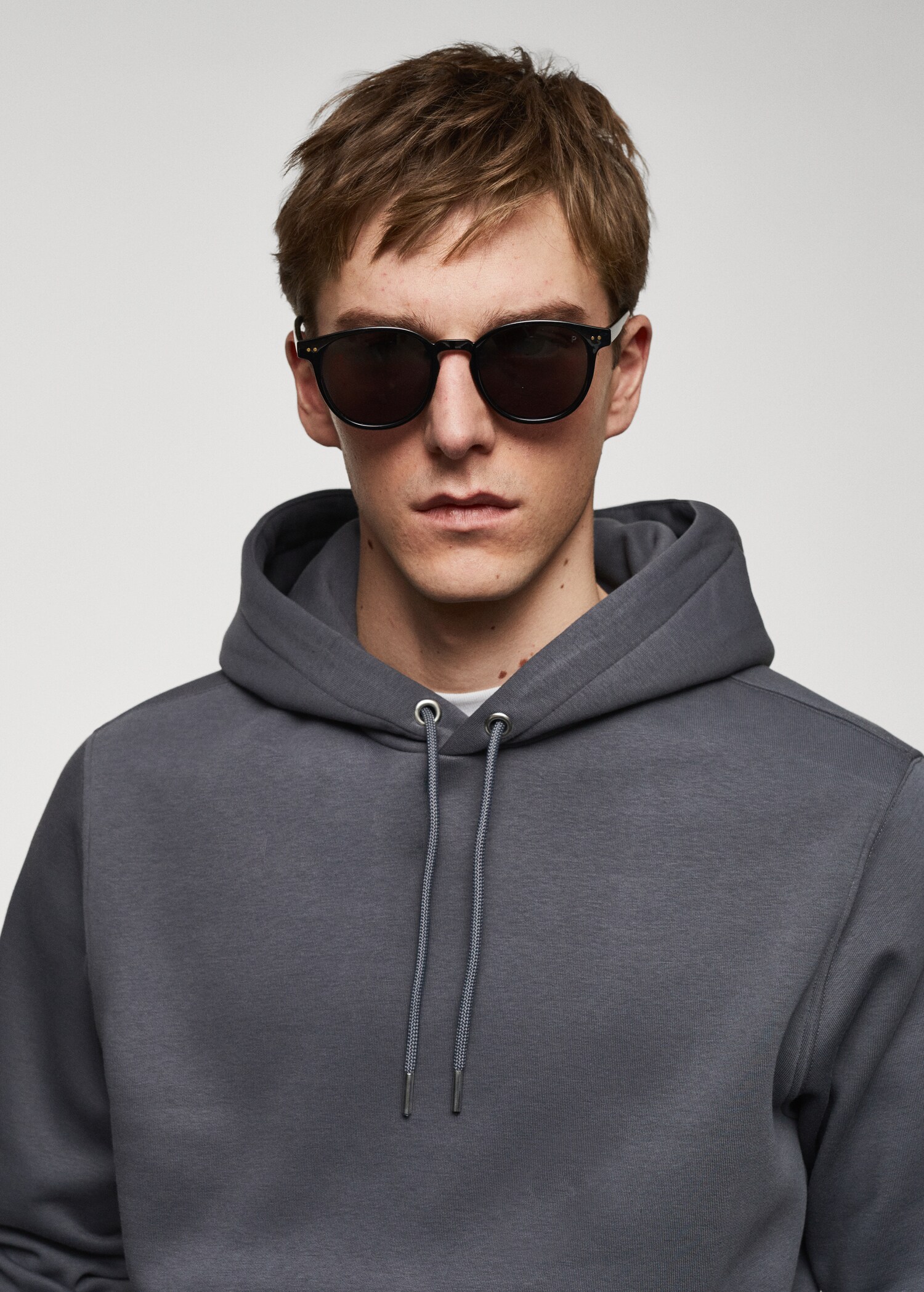 Känguru-Sweatshirt aus Baumwoll mit Kapuze - Detail des Artikels 1