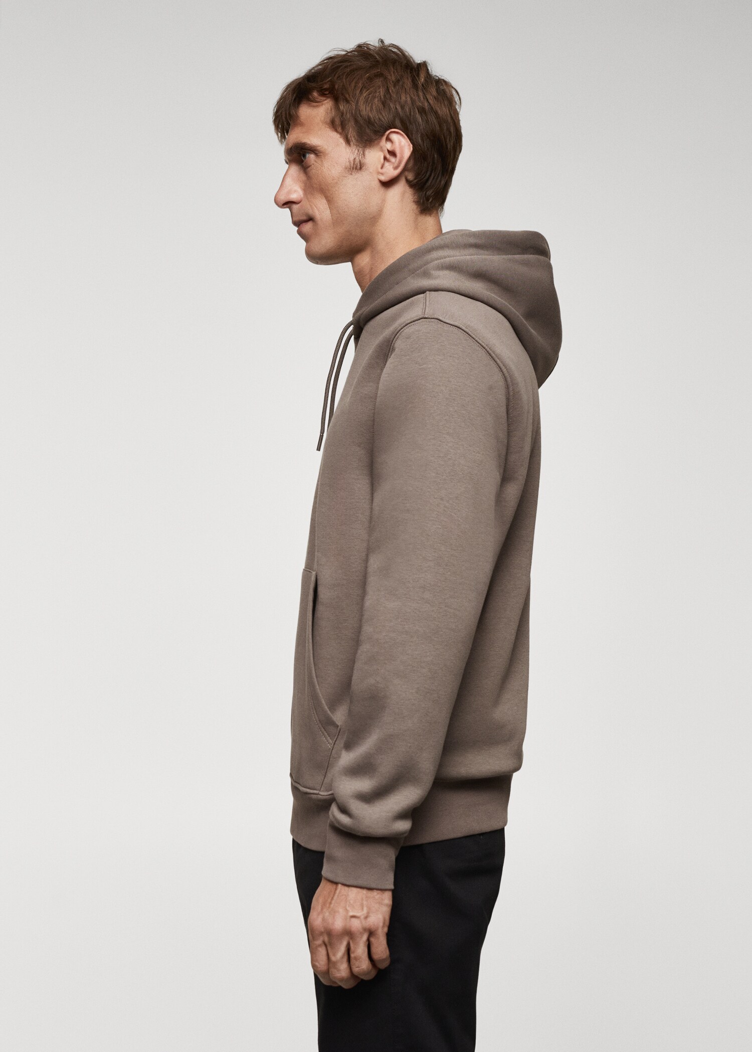 Känguru-Sweatshirt aus Baumwoll mit Kapuze - Detail des Artikels 2