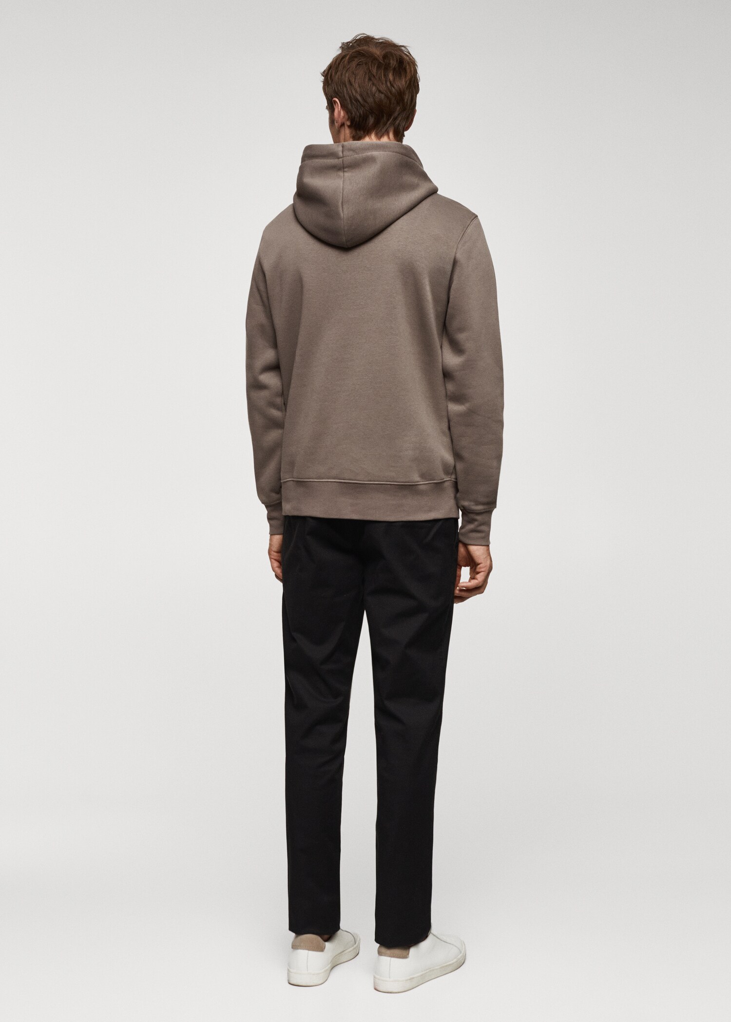 Känguru-Sweatshirt aus Baumwoll mit Kapuze - Rückseite des Artikels