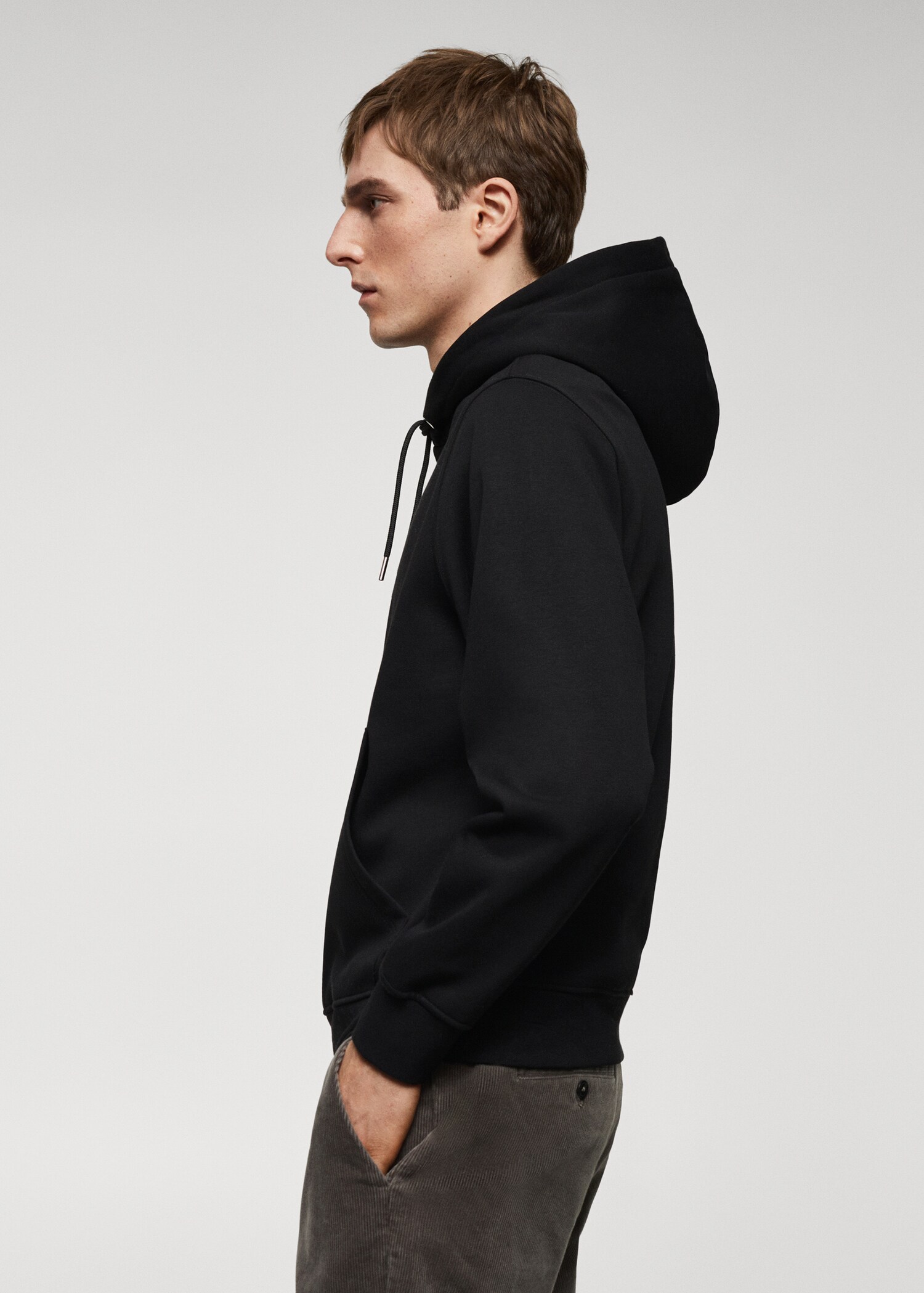 Känguru-Sweatshirt aus Baumwoll mit Kapuze - Detail des Artikels 2