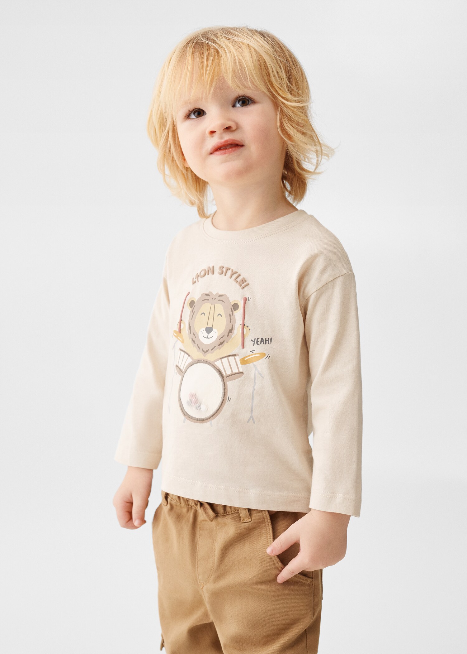 Cotton printed T-shirt - Medium plane