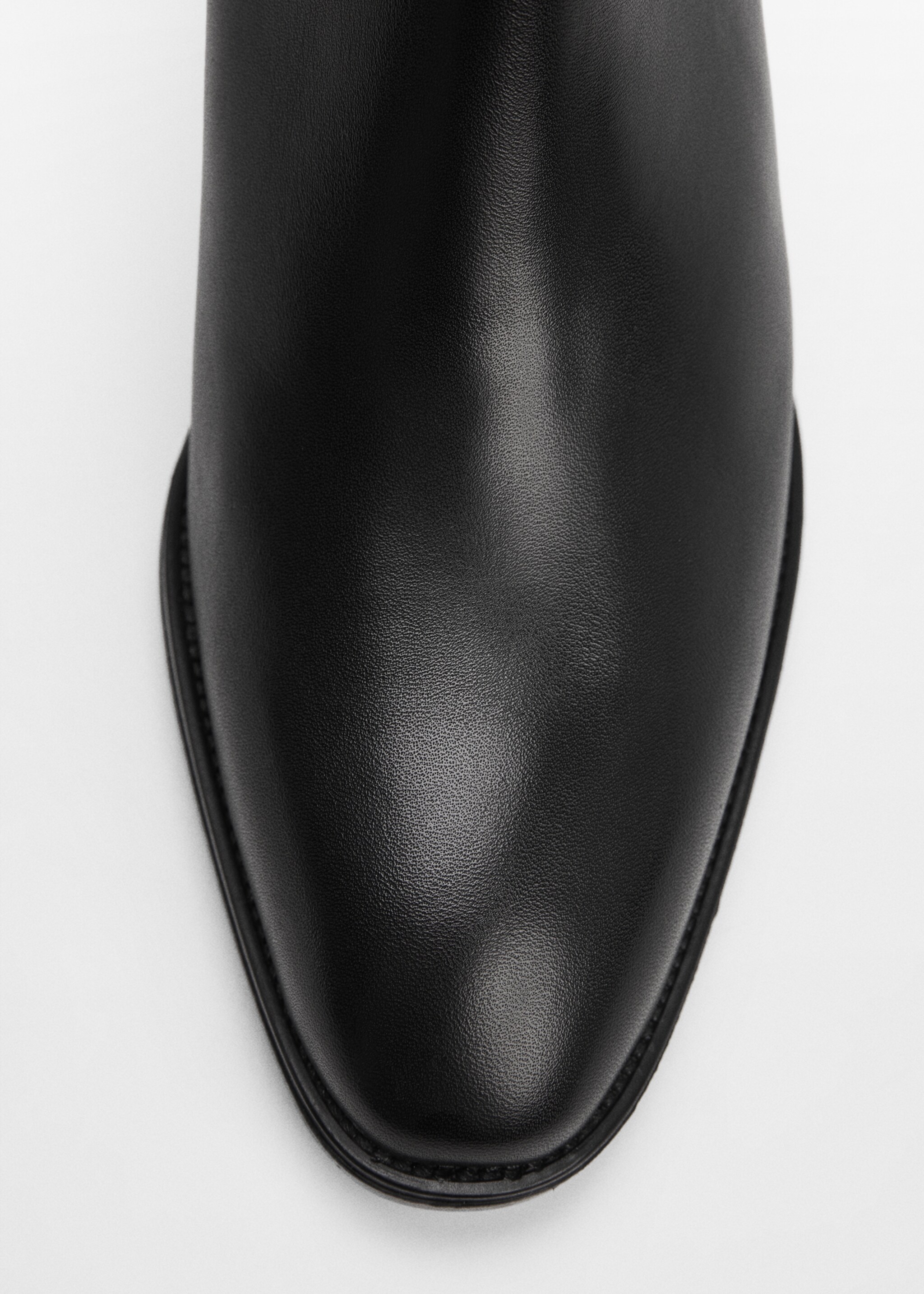 Bottines cuir à talon - Détail de l'article 2, Noir. Ref: 67030656-00.