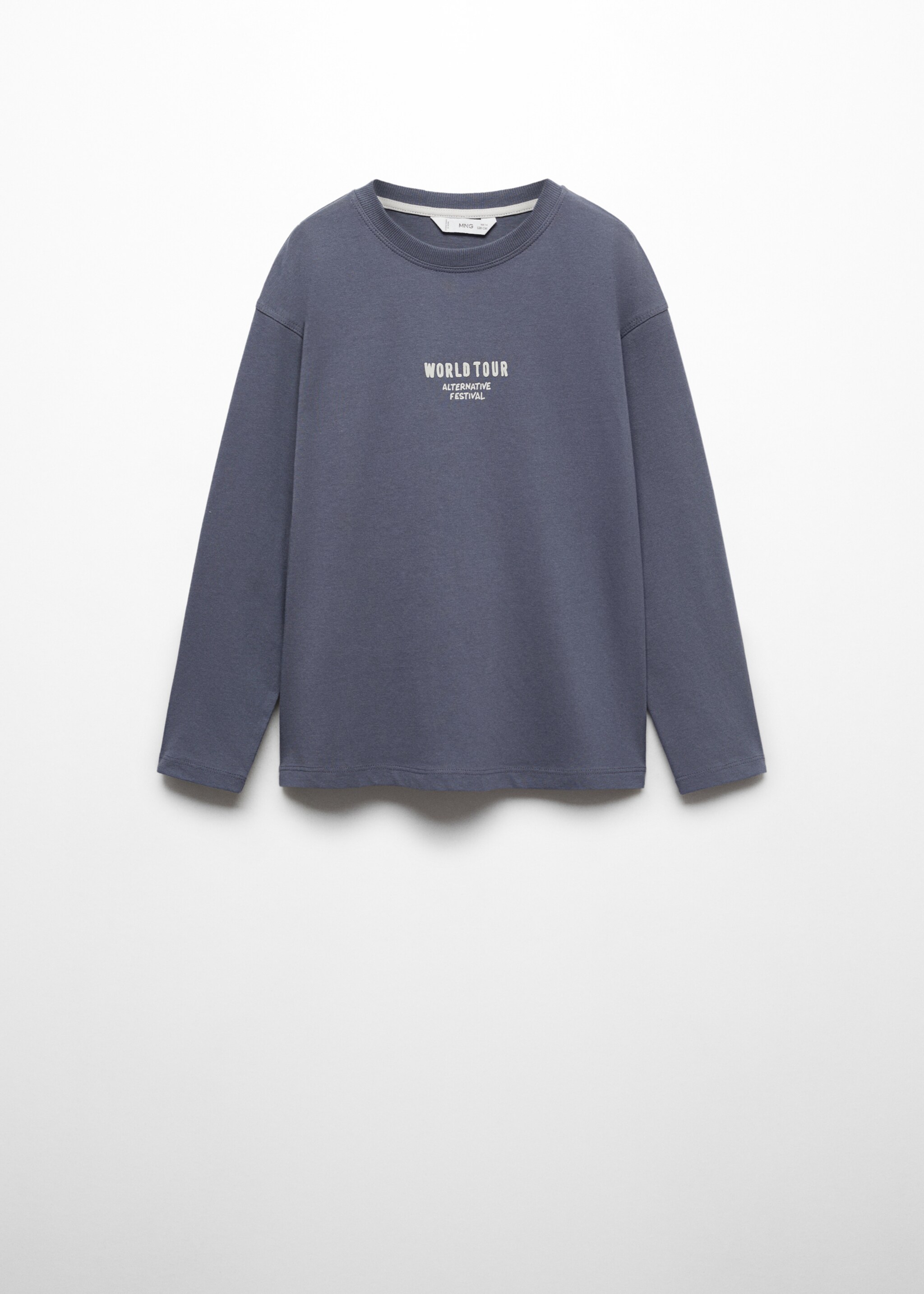 Tryckt text t-shirt - Artikel utan modell