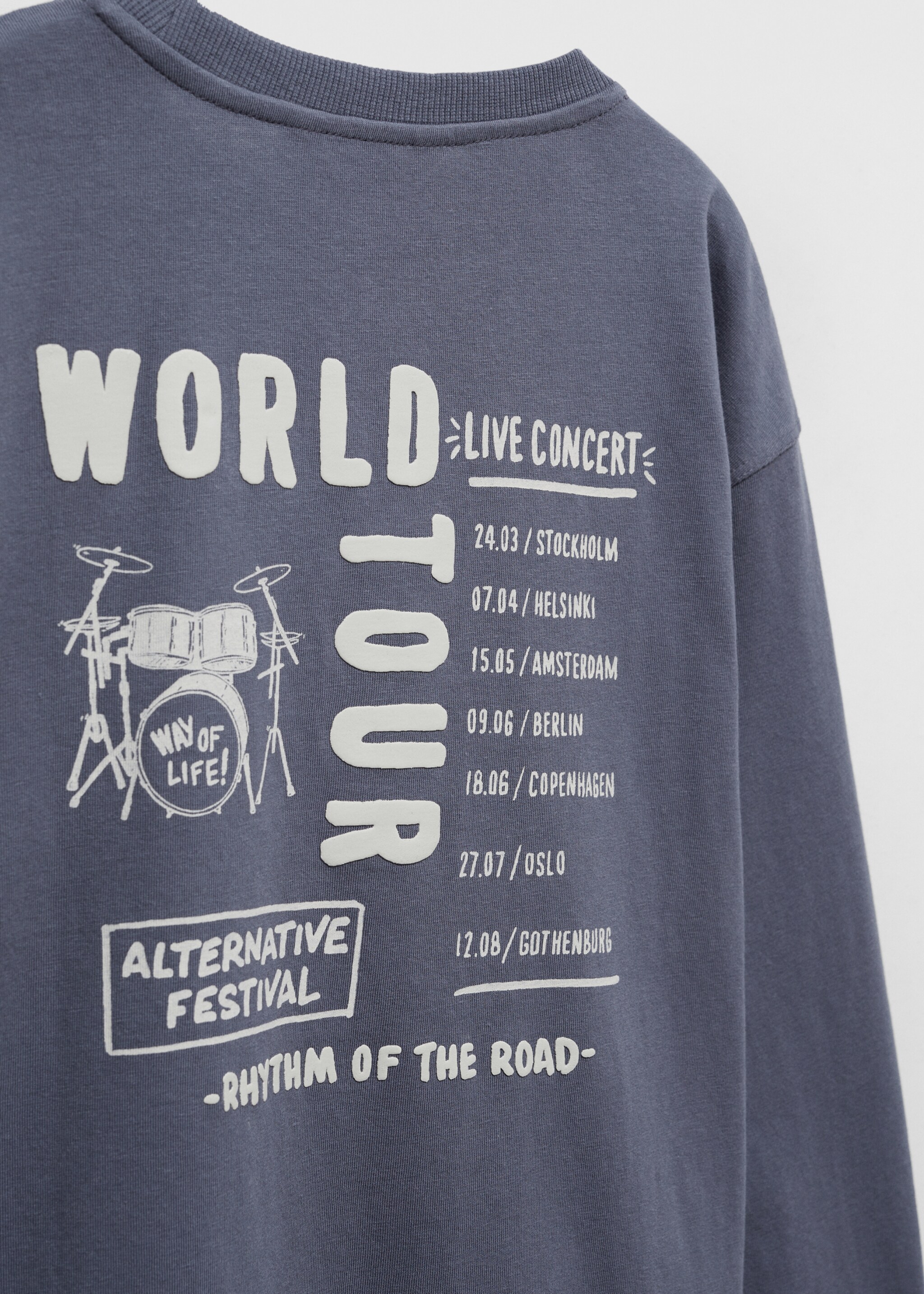 Tryckt text t-shirt - Detaljer om artikeln 8
