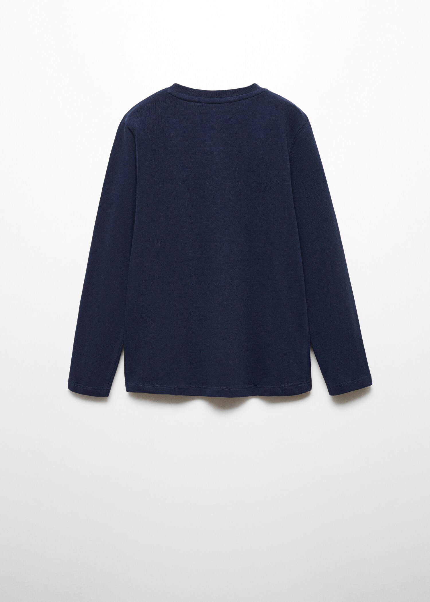 Buttoned long sleeve t-shirt - Reverse of the article