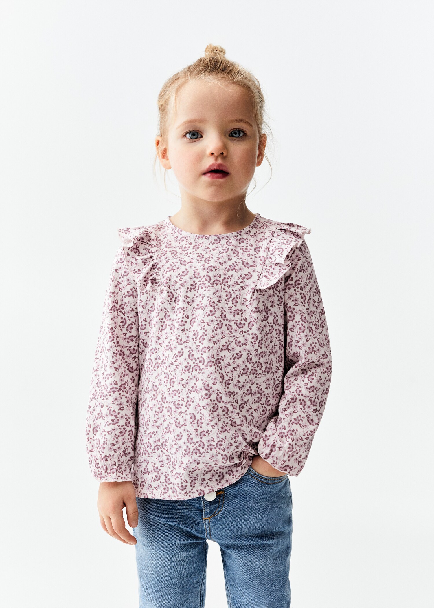 Printed long sleeve t-shirt - Medium plane