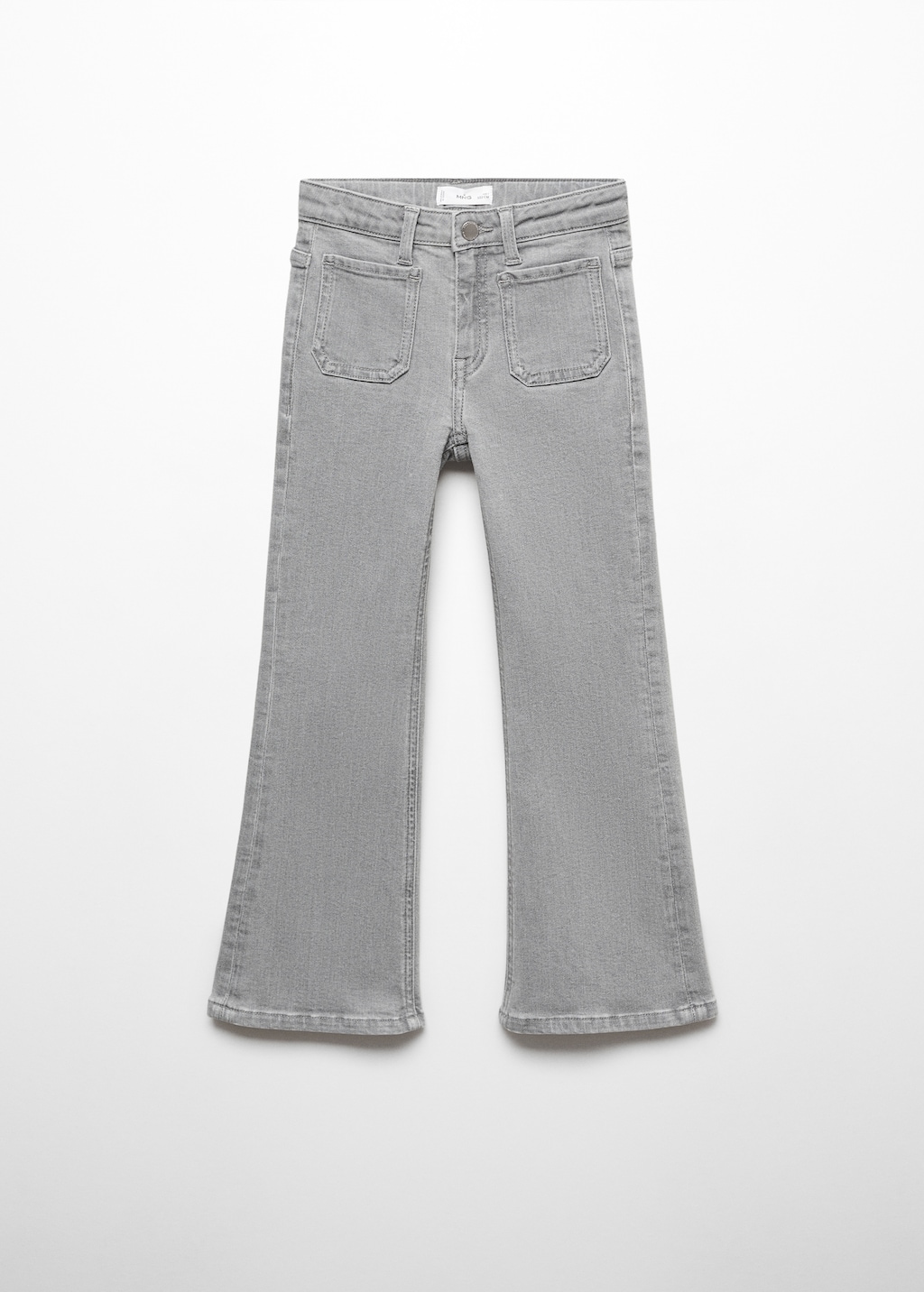 Frayed finish flare jeans - Girls | MANGO OUTLET USA