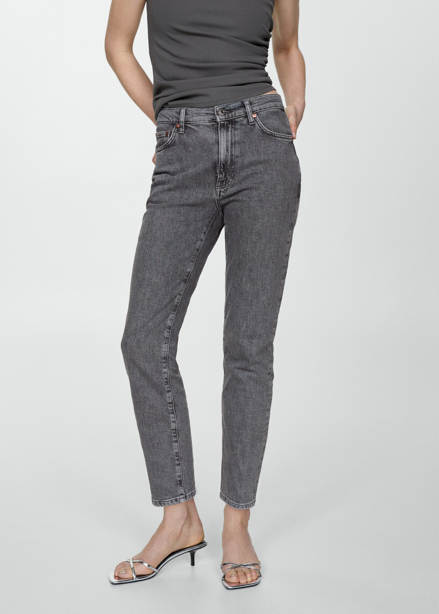 Slim-Jeans in Cropped-Länge Claudia - Mittlere Ansicht