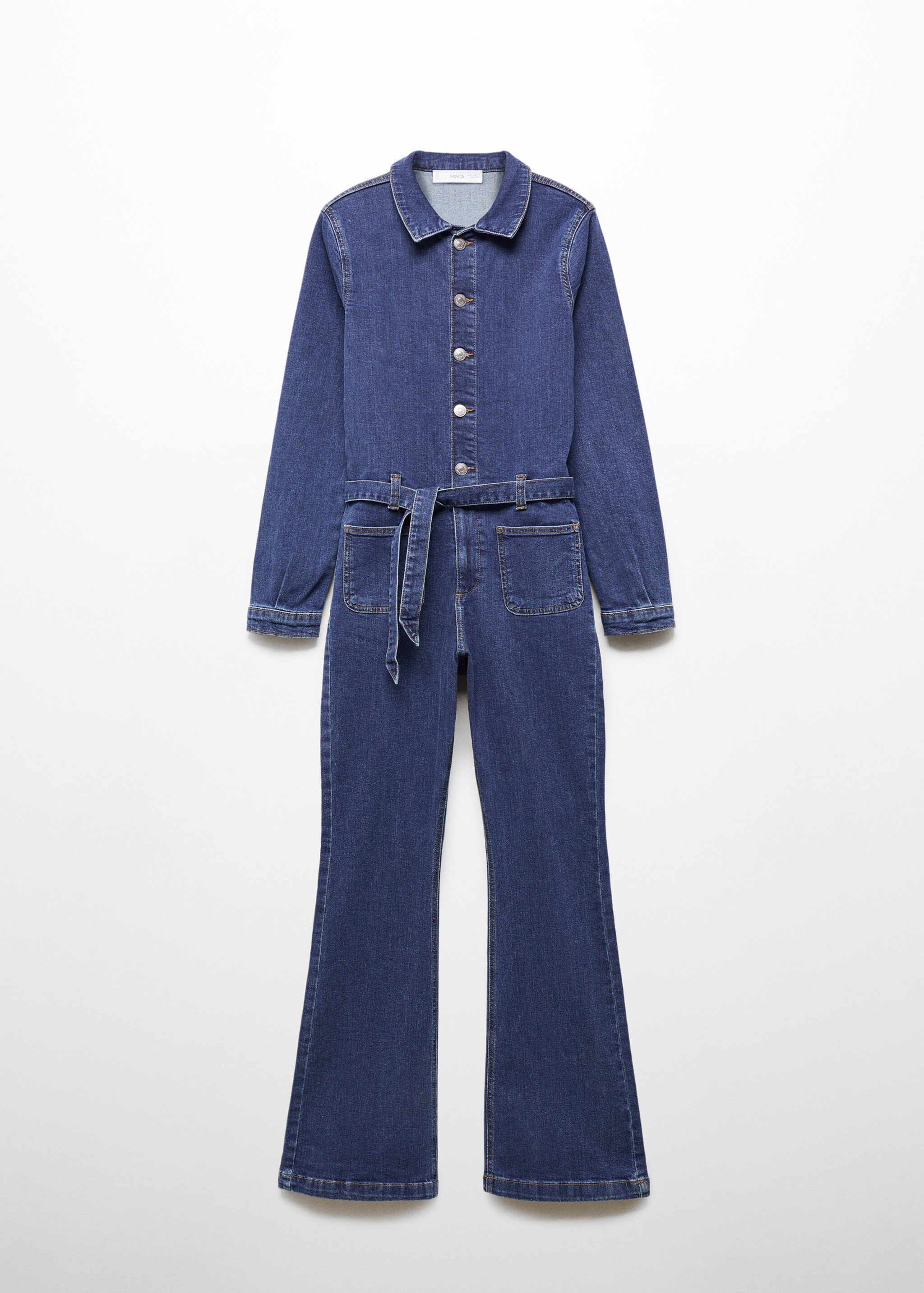 Spijkerjumpsuit met knopen - Artikel zonder model