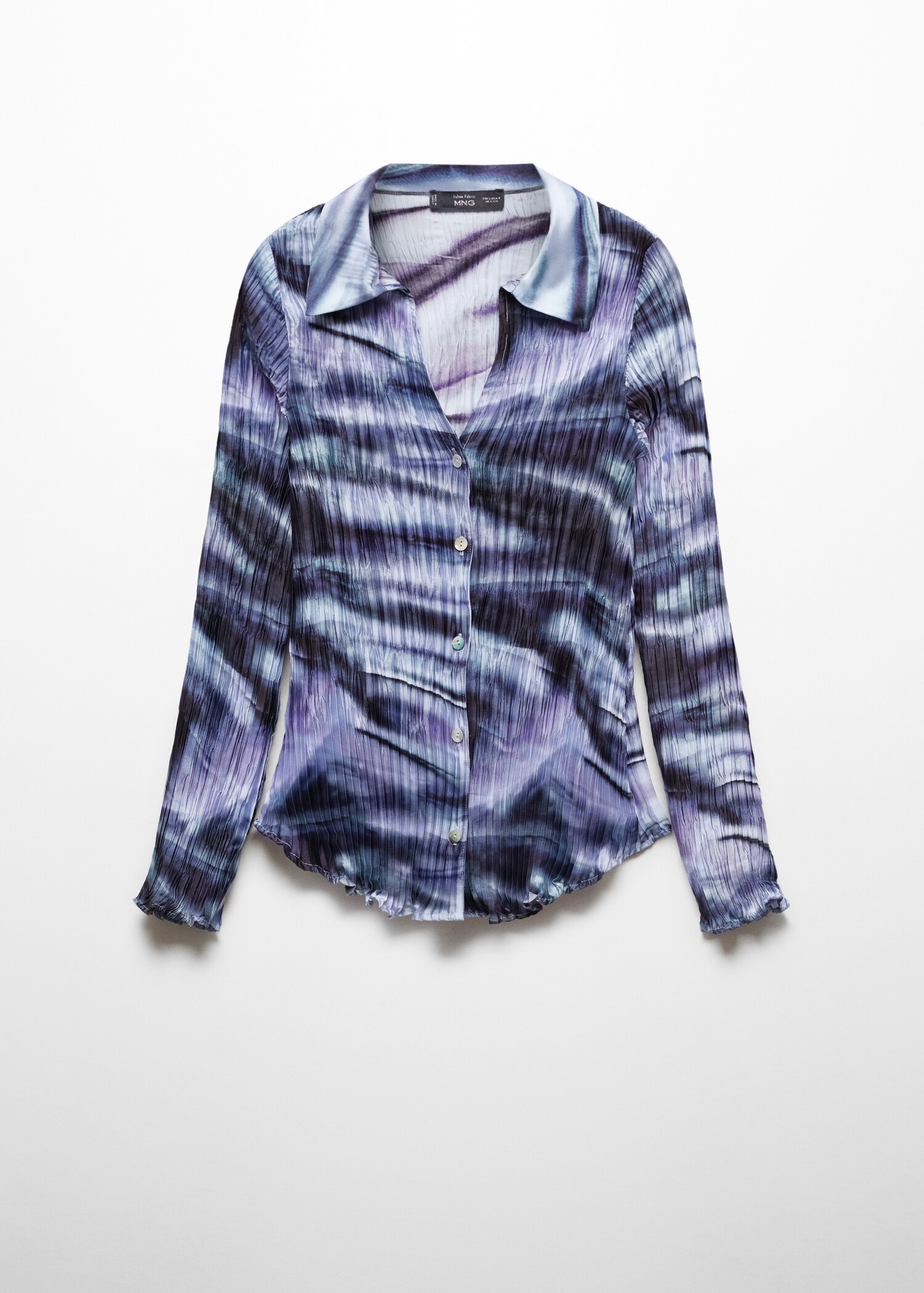 Tie-dye pleated shirt - Article without model