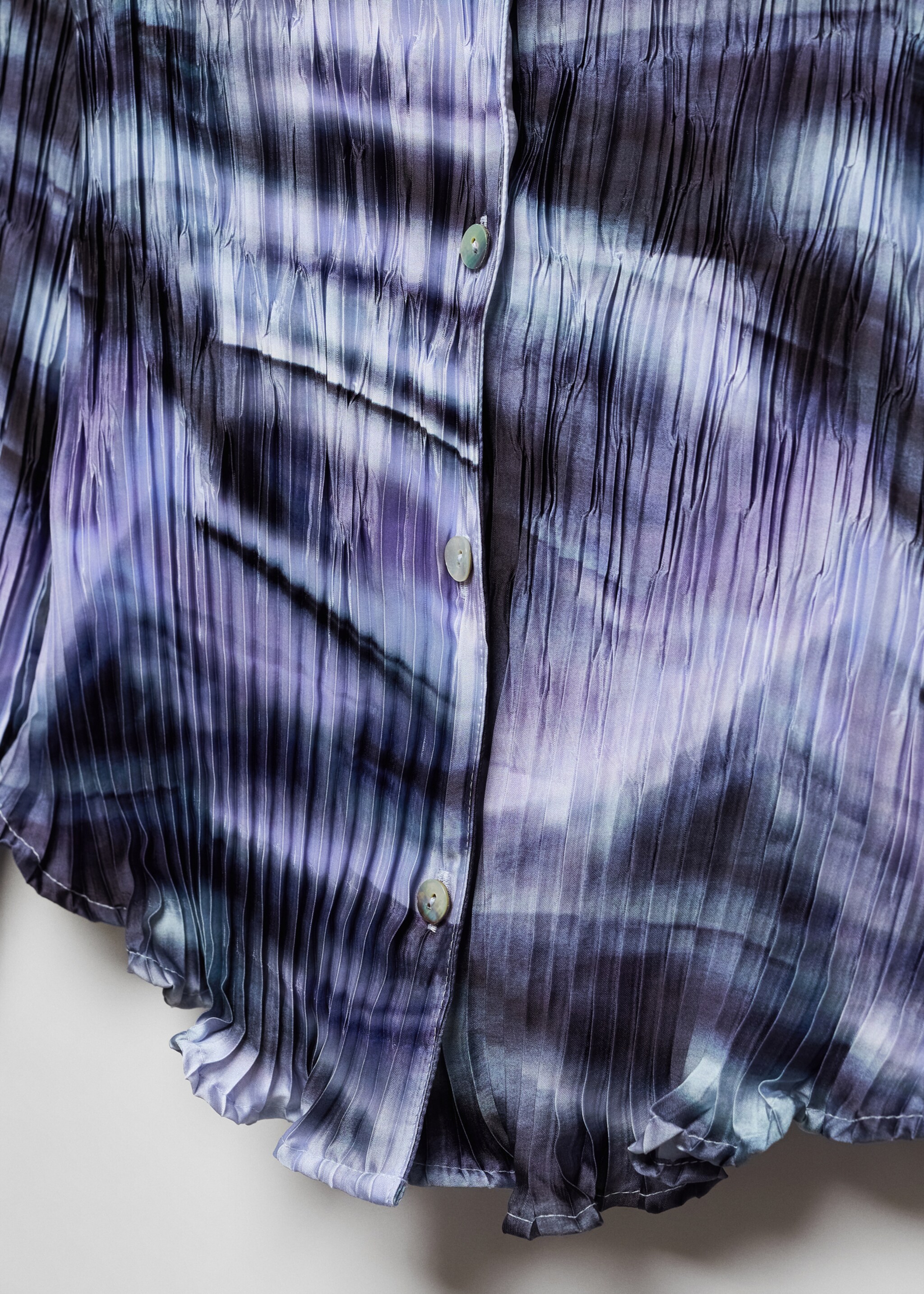 Plissiertes Tie-Dye-Hemd - Detail des Artikels 8