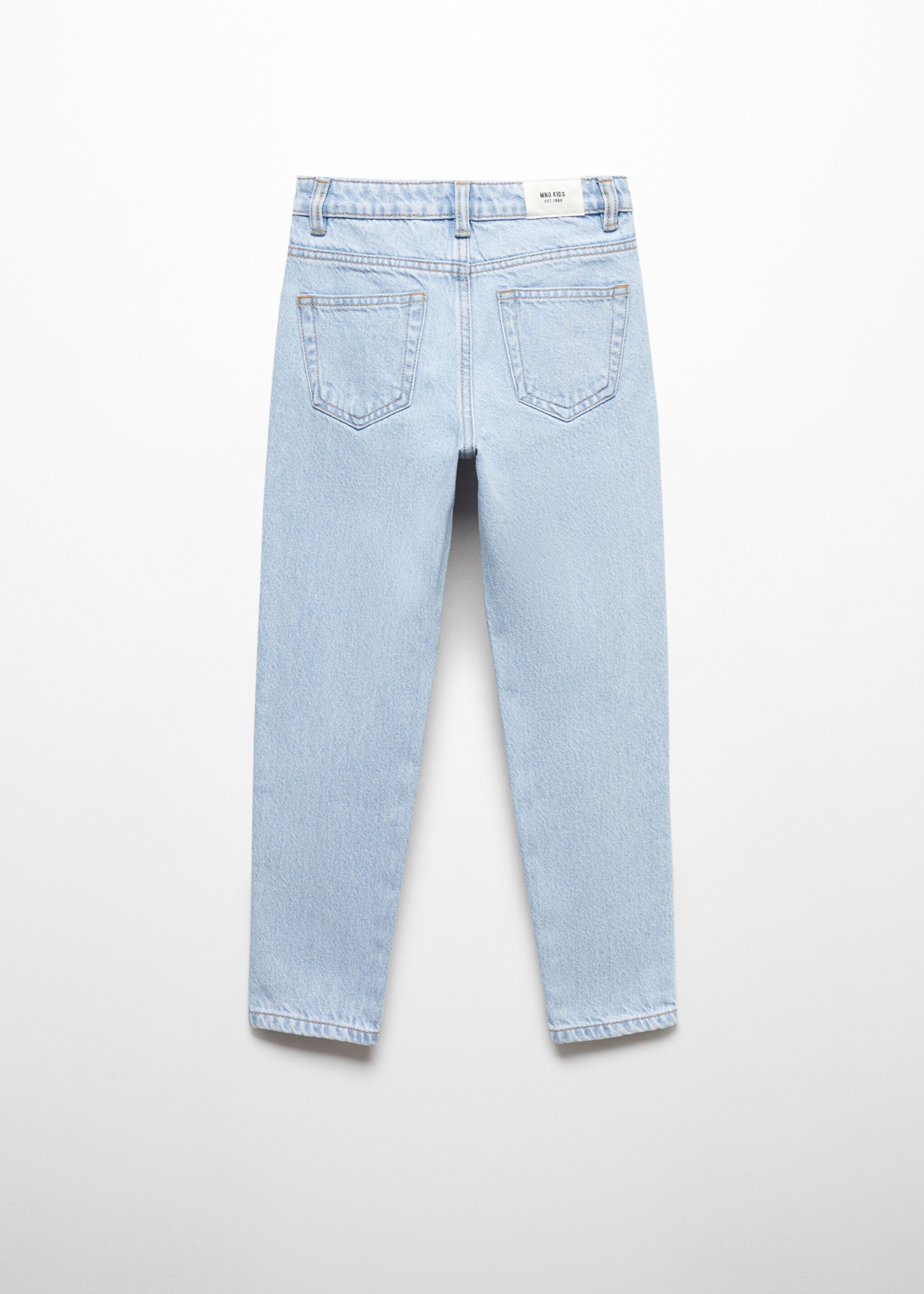 Cotton mom-fit jeans - Reverse of the article