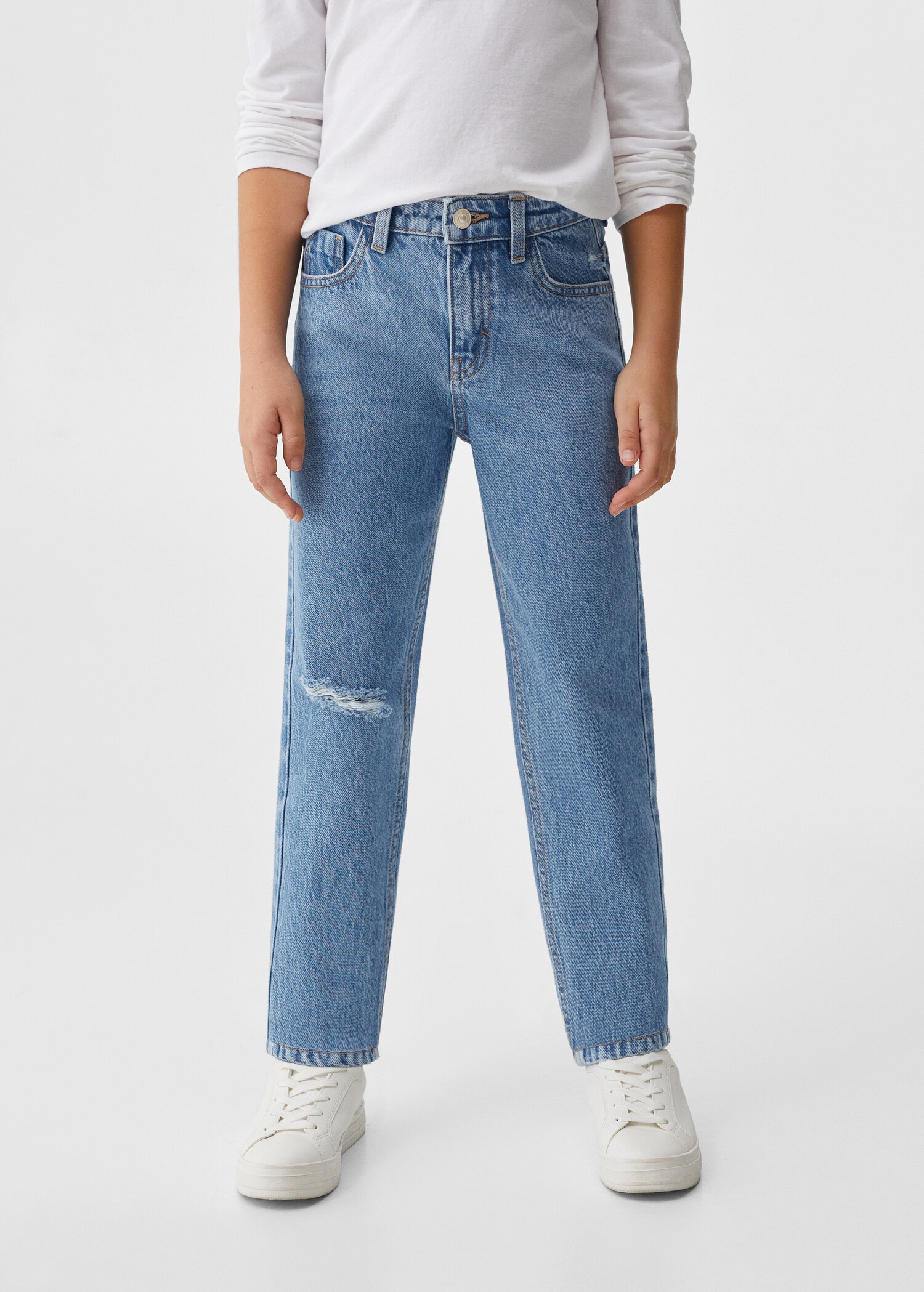 Cotton mom-fit jeans - Details of the article 6