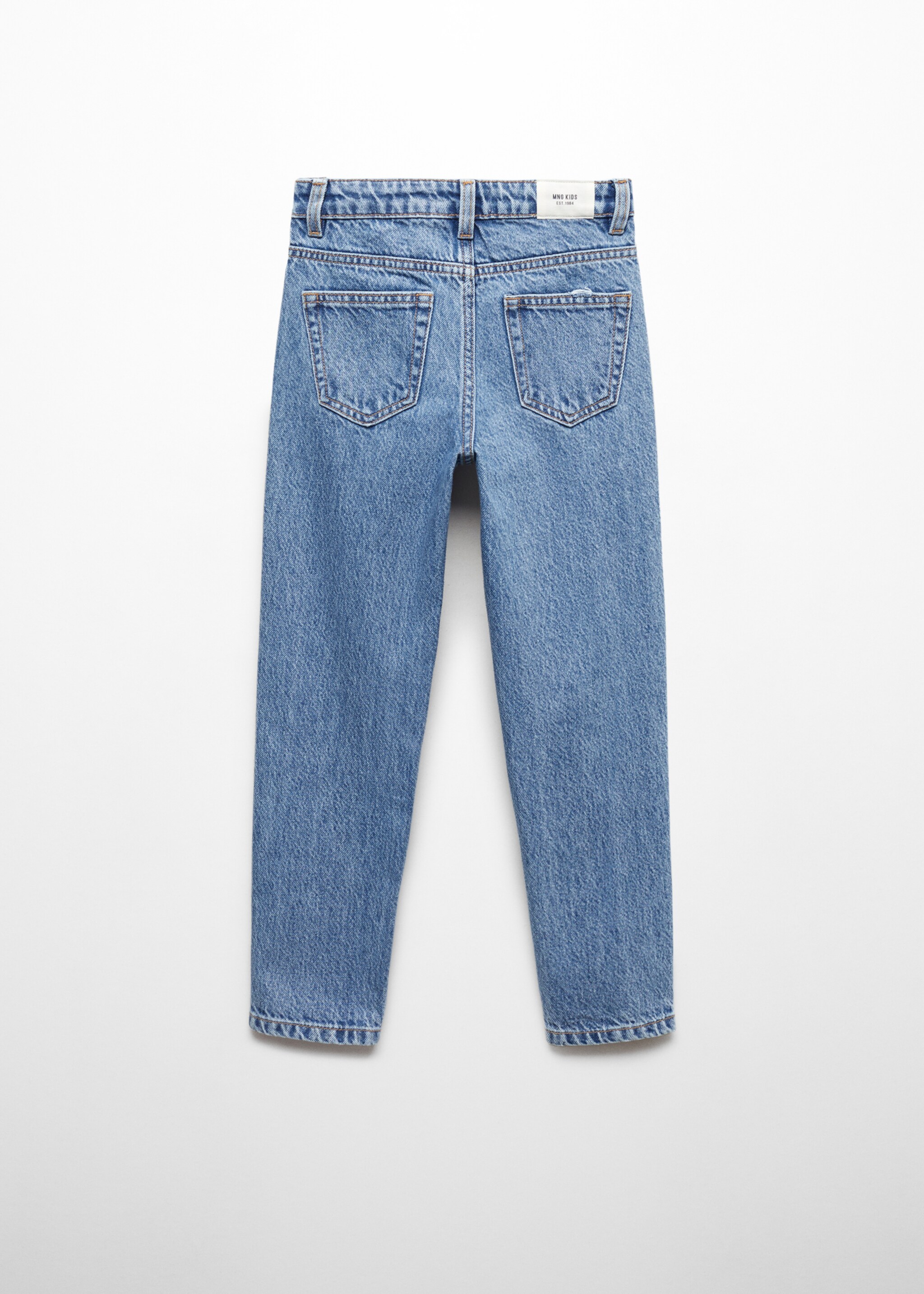 Cotton mom-fit jeans - Reverse of the article