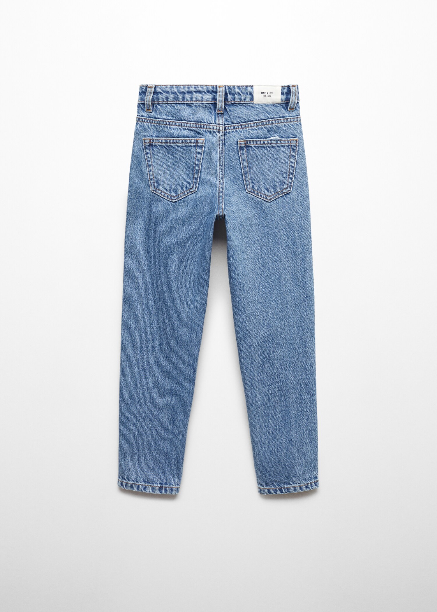 Cotton mom-fit jeans - Reverse of the article