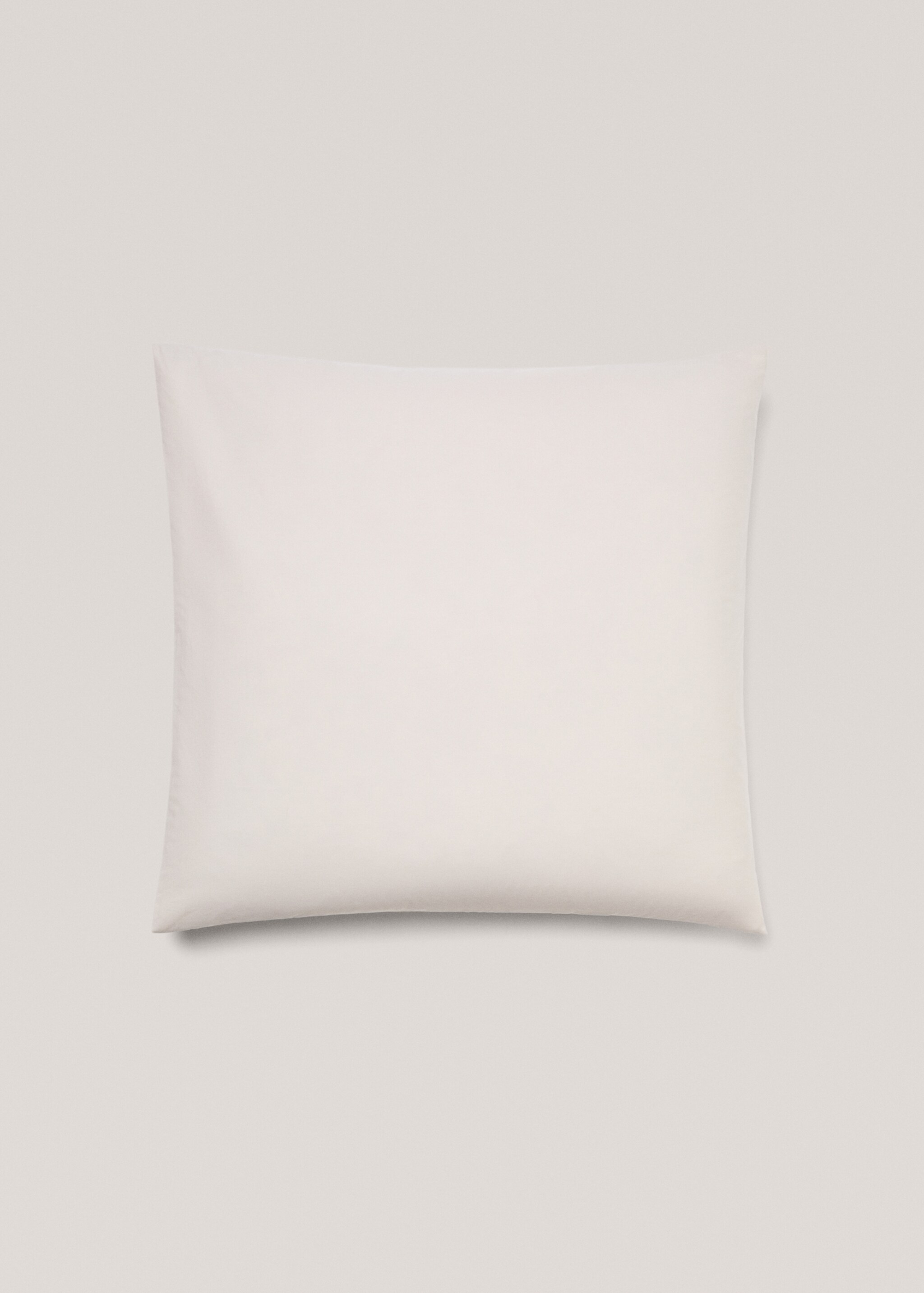 300-thread percale cotton pillowcase  60x60cm - Article without model, Beige. Ref: 67031023-00.