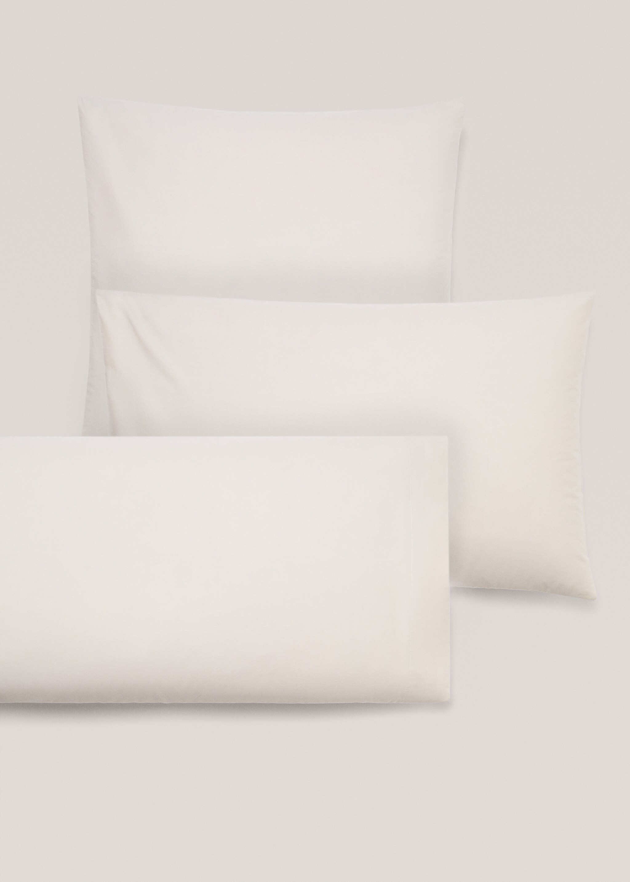 300-thread percale cotton pillowcase  60x60cm - Details of the article 4, Beige. Ref: 67031023-00.