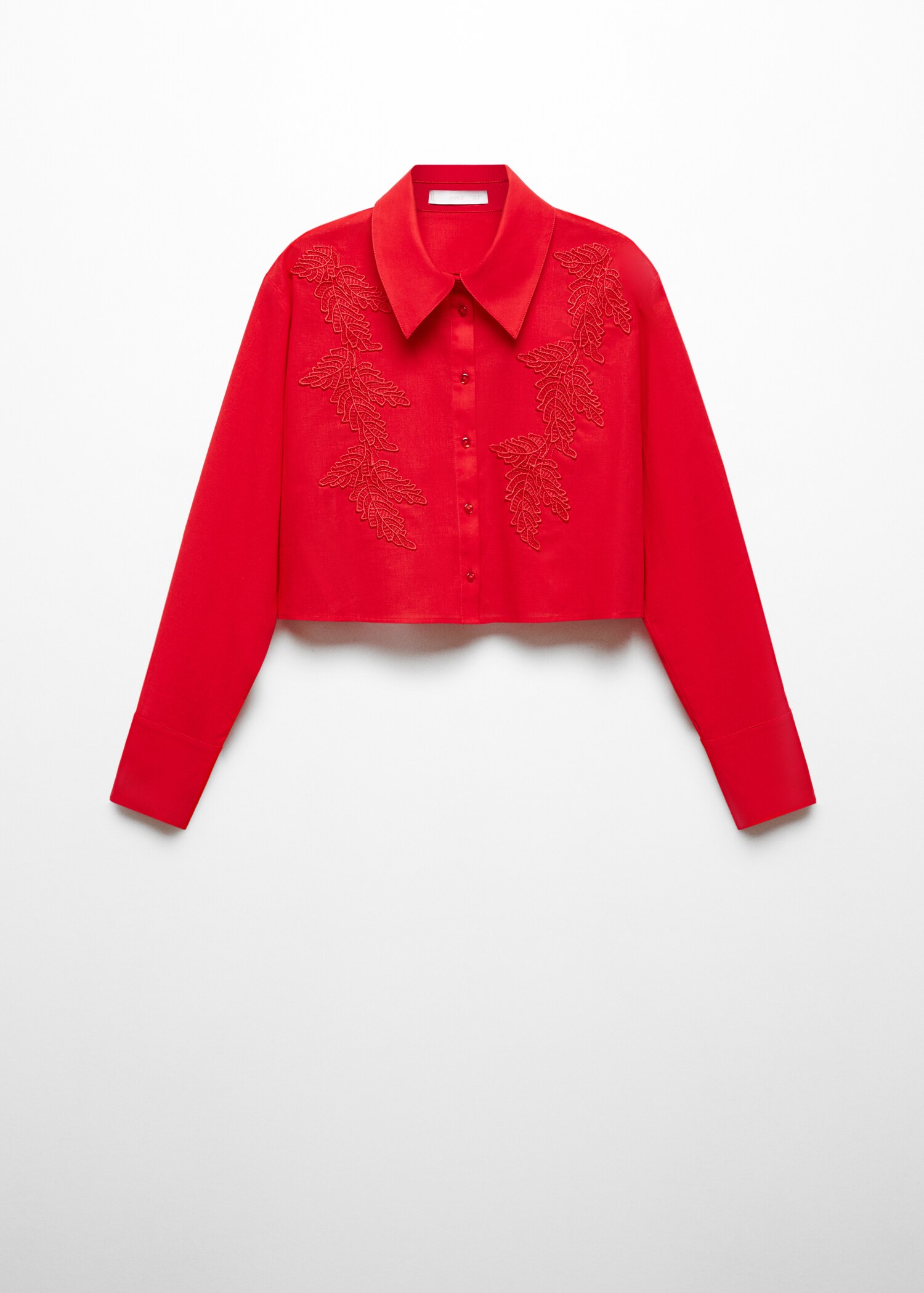 Embroidered crop top - Article without model