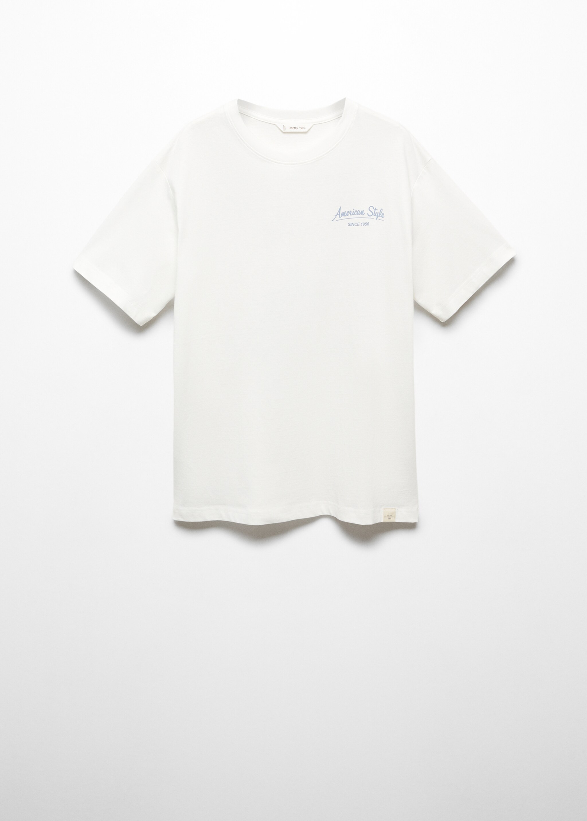 Message cotton T-shirt - Article without model, Off White. Ref: 67032915-00.