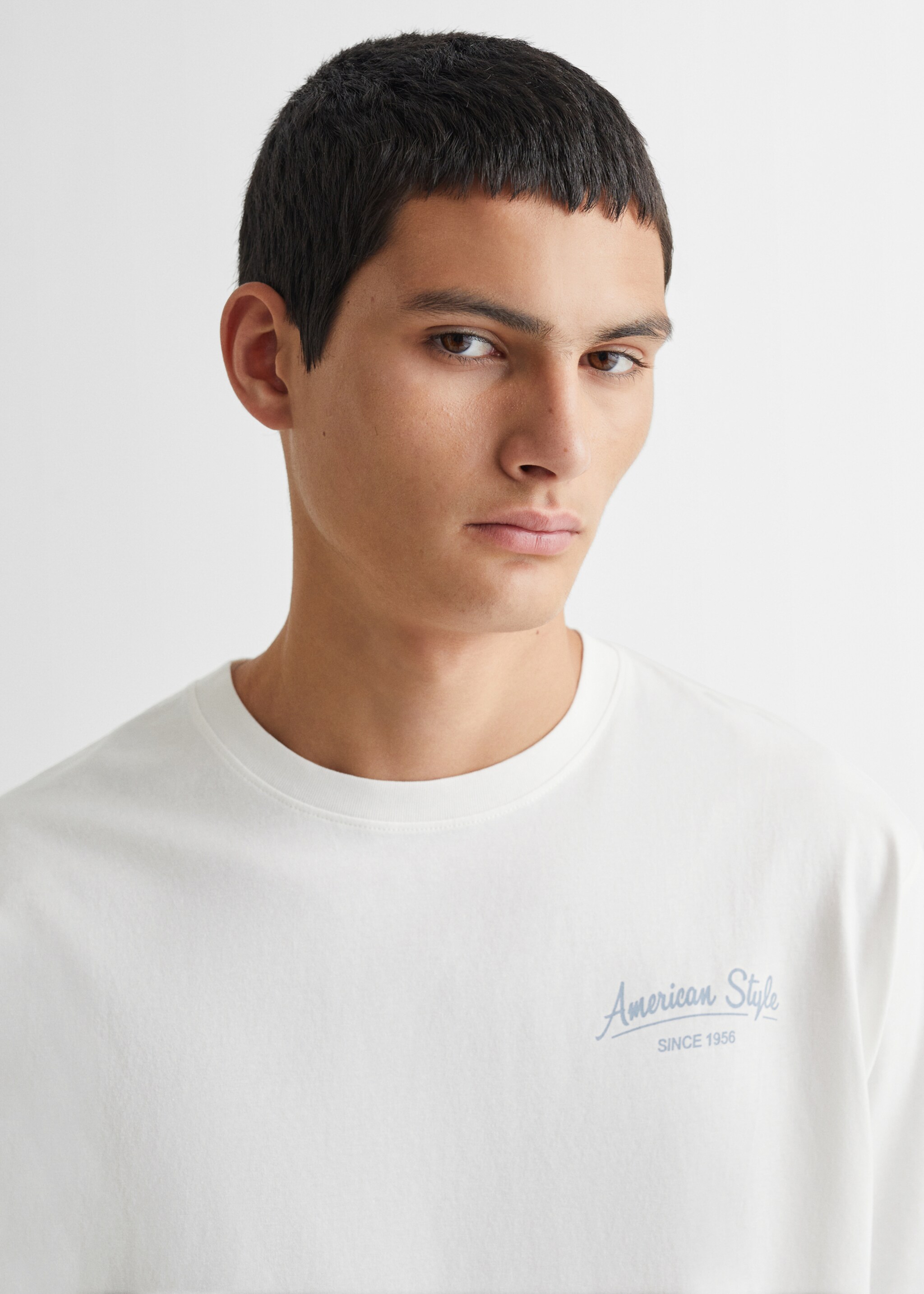 Message cotton T-shirt - Details of the article 1, Off White. Ref: 67032915-00.