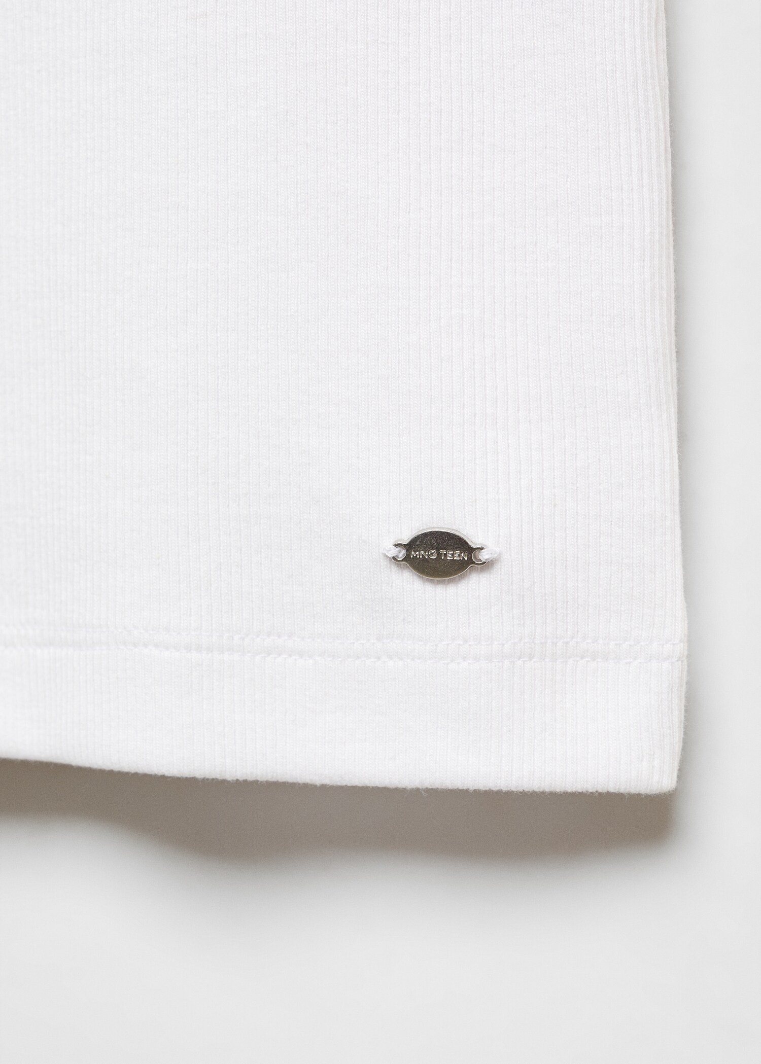 Ribbed cotton-blend top - Details of the article 8