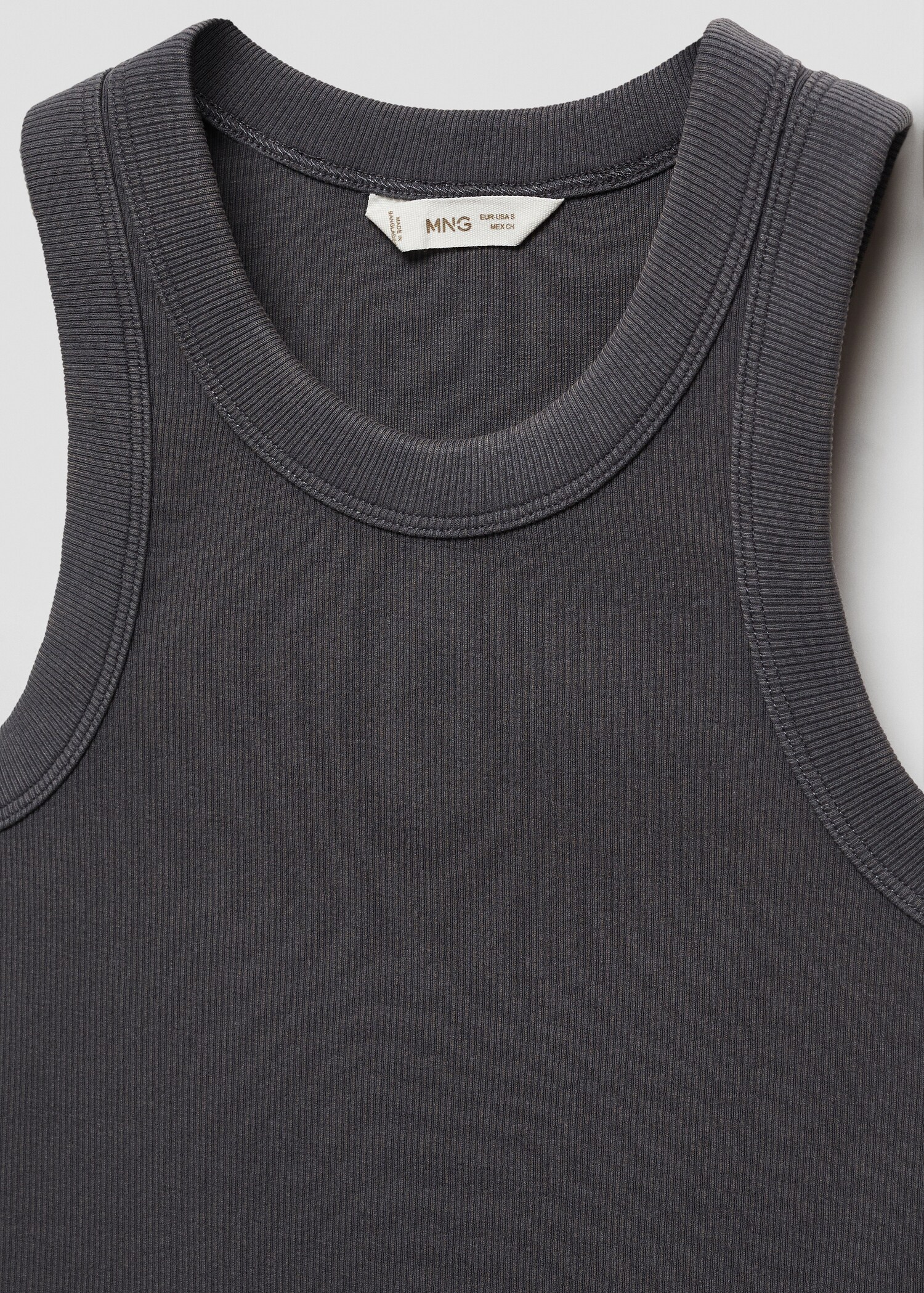 Ribbed cotton-blend top - Details of the article 8