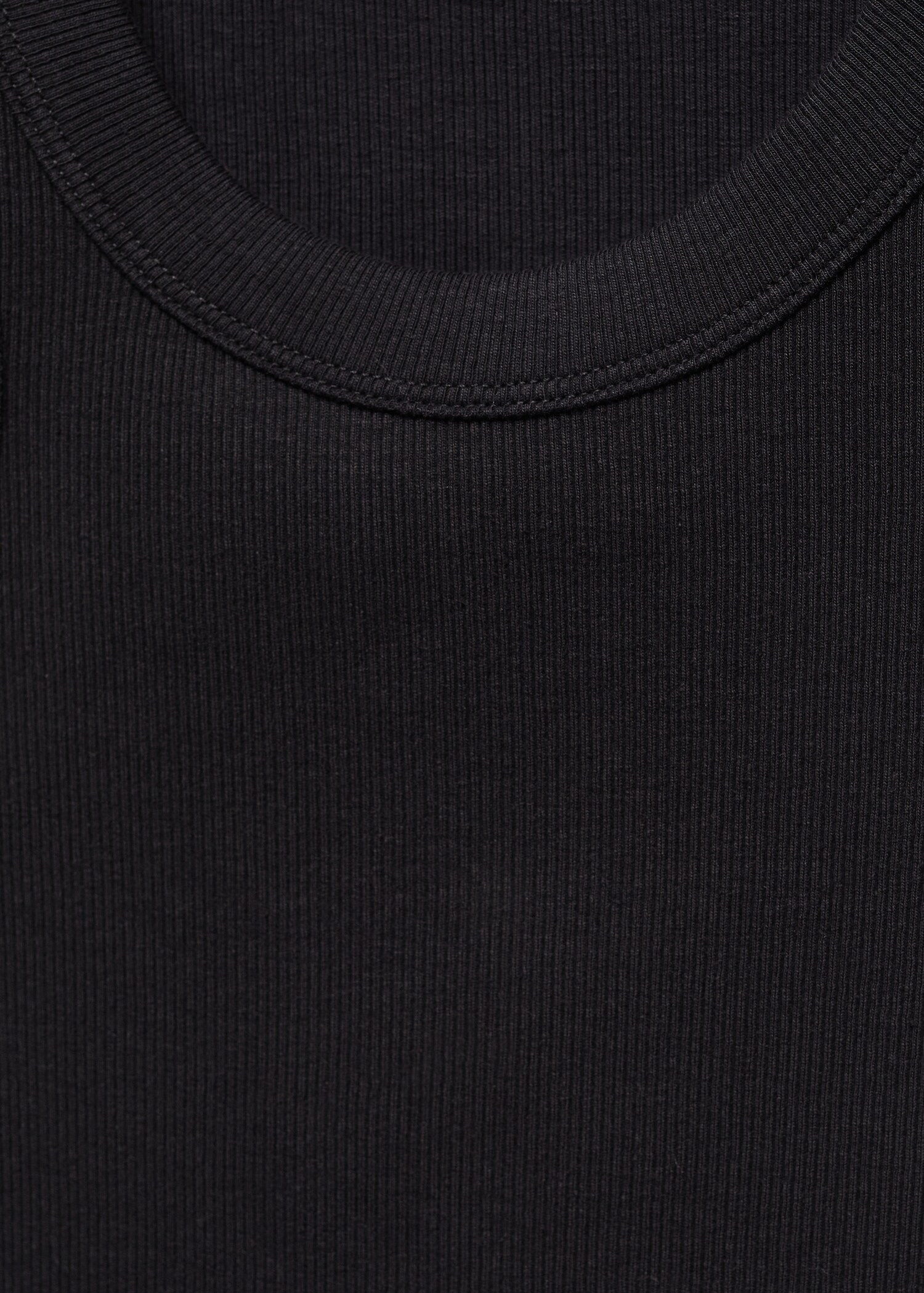 Ribbed cotton-blend top - Details of the article 8