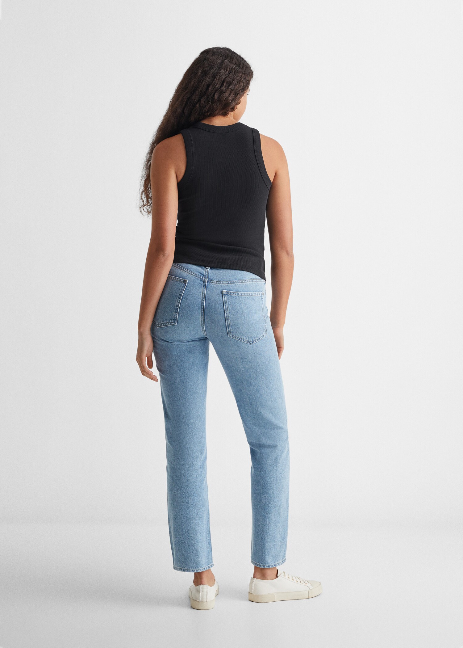 Ribbed cotton-blend top - Reverse of the article