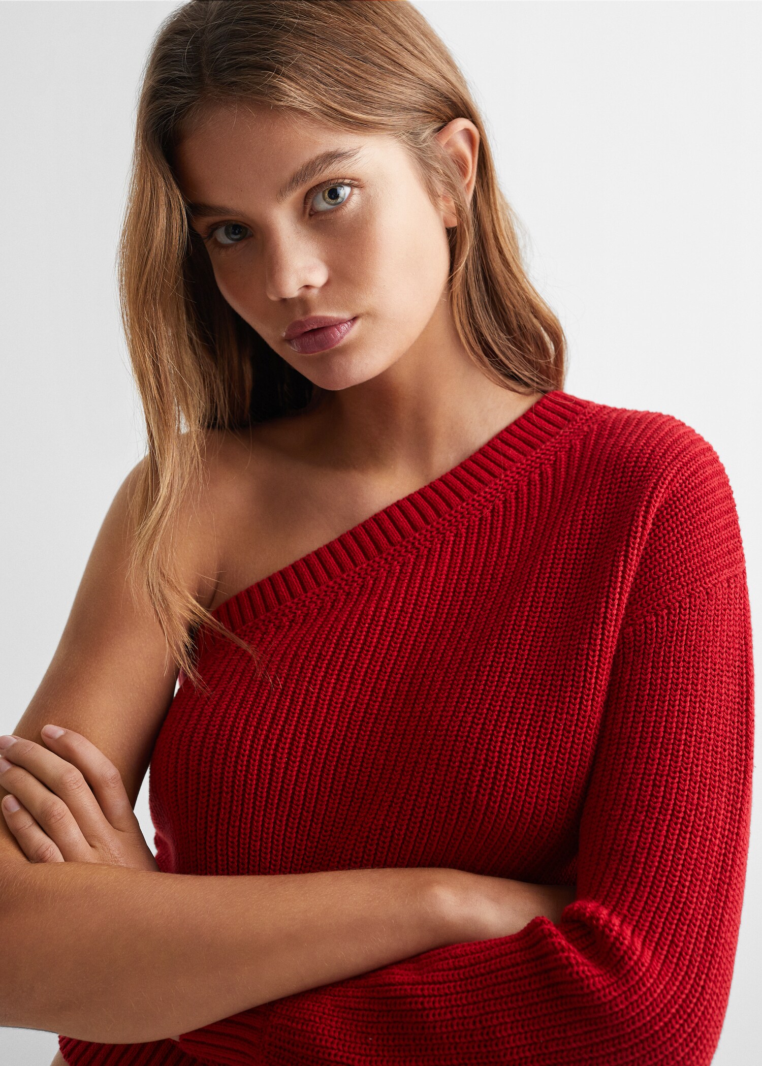 Asymmetrischer Strickpullover - Detail des Artikels 1