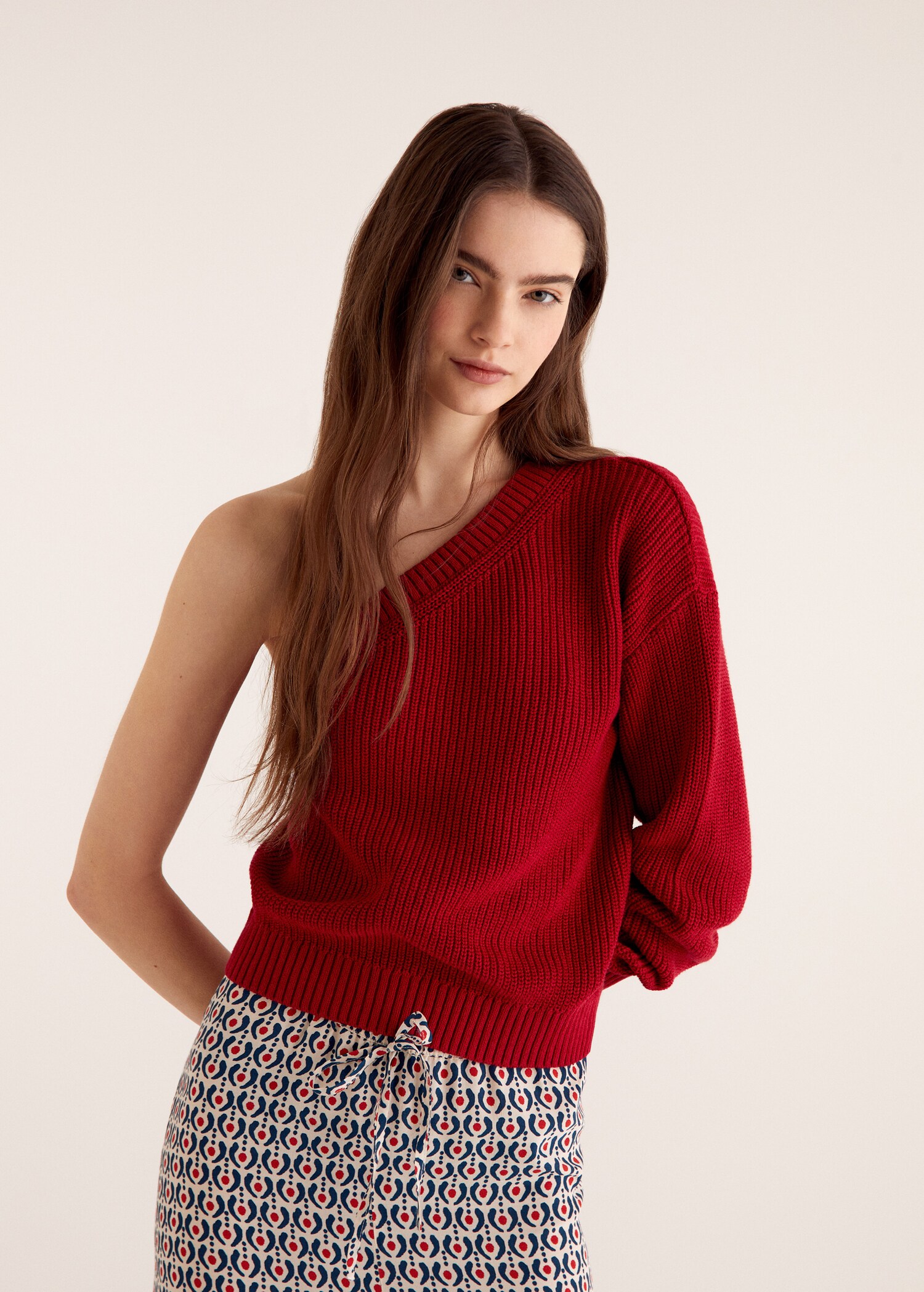 Asymmetrischer Strickpullover - Detail des Artikels 5