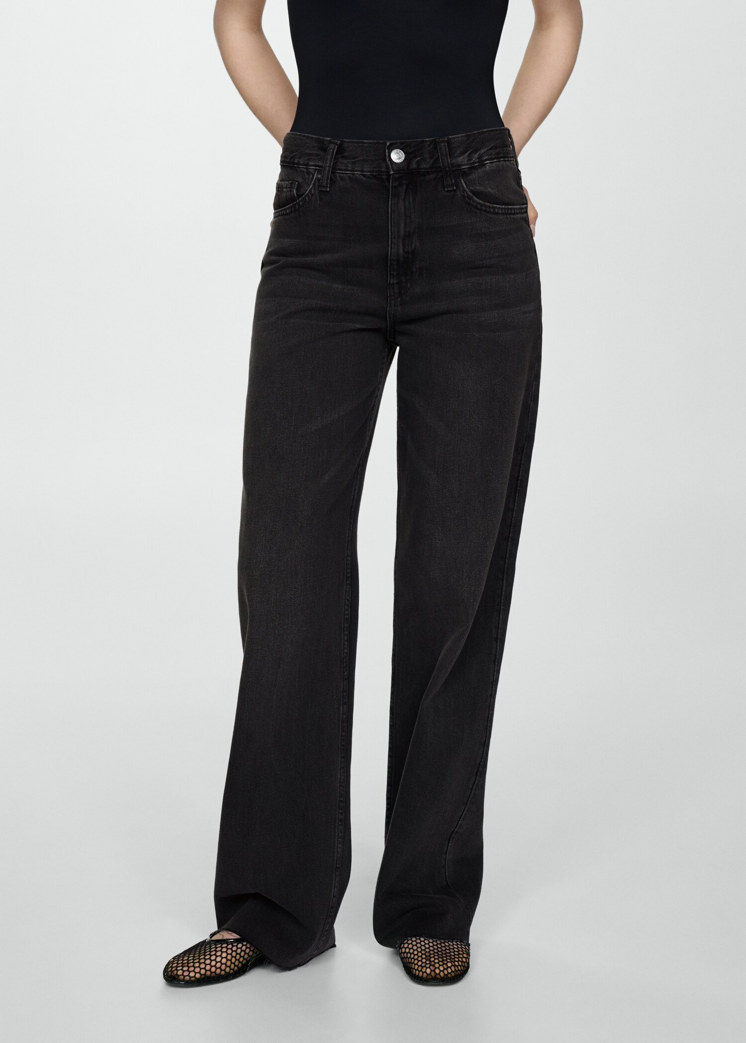 High-rise wideleg jeans - Medium plane