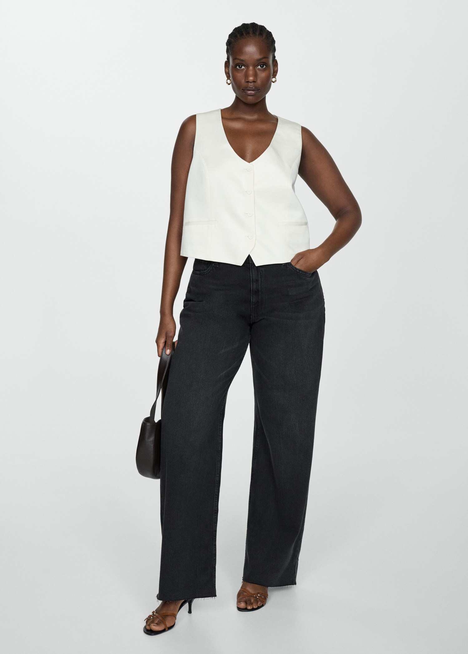 High-rise wideleg jeans - Details of the article 3