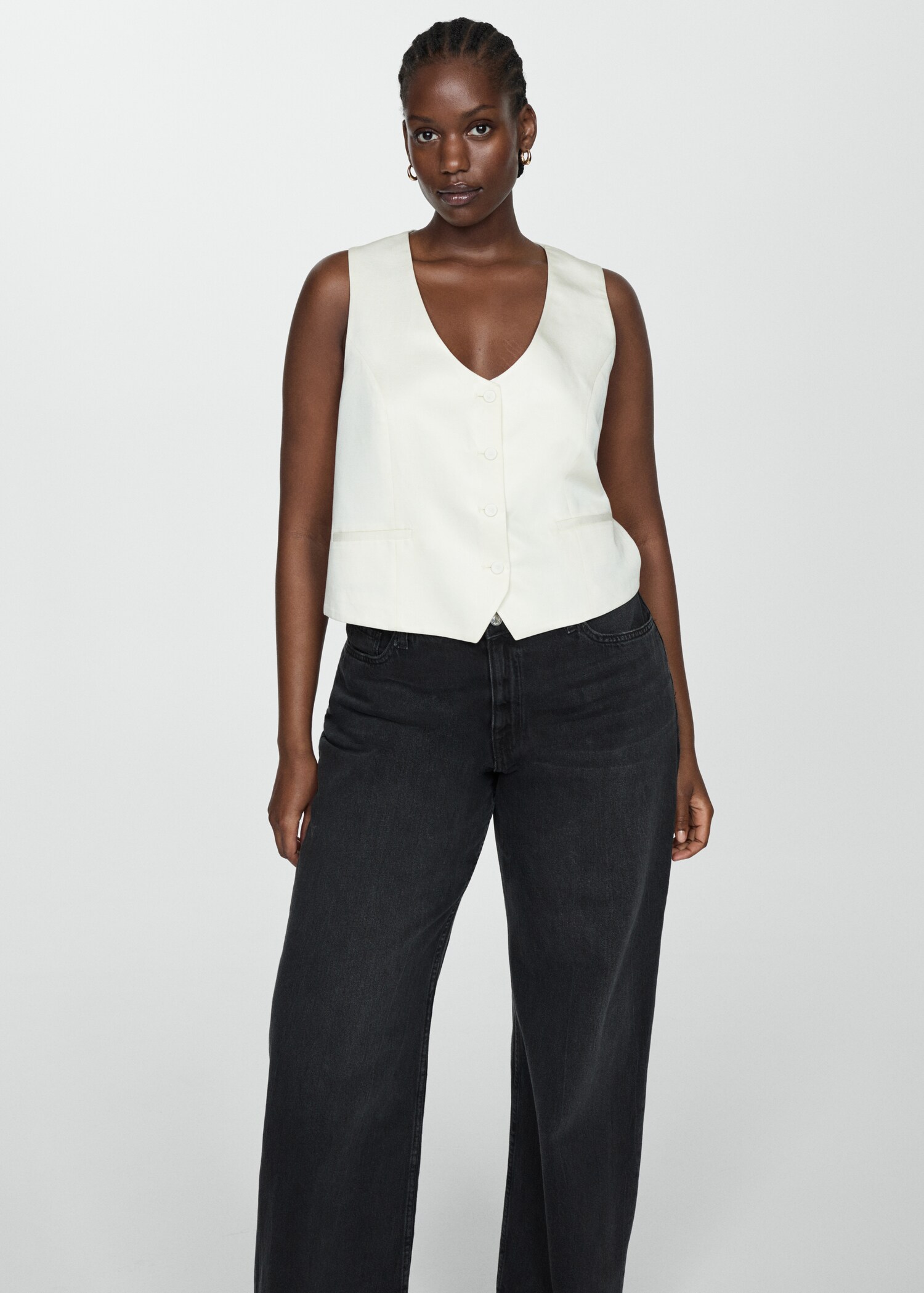 High-rise wideleg jeans - Details of the article 5