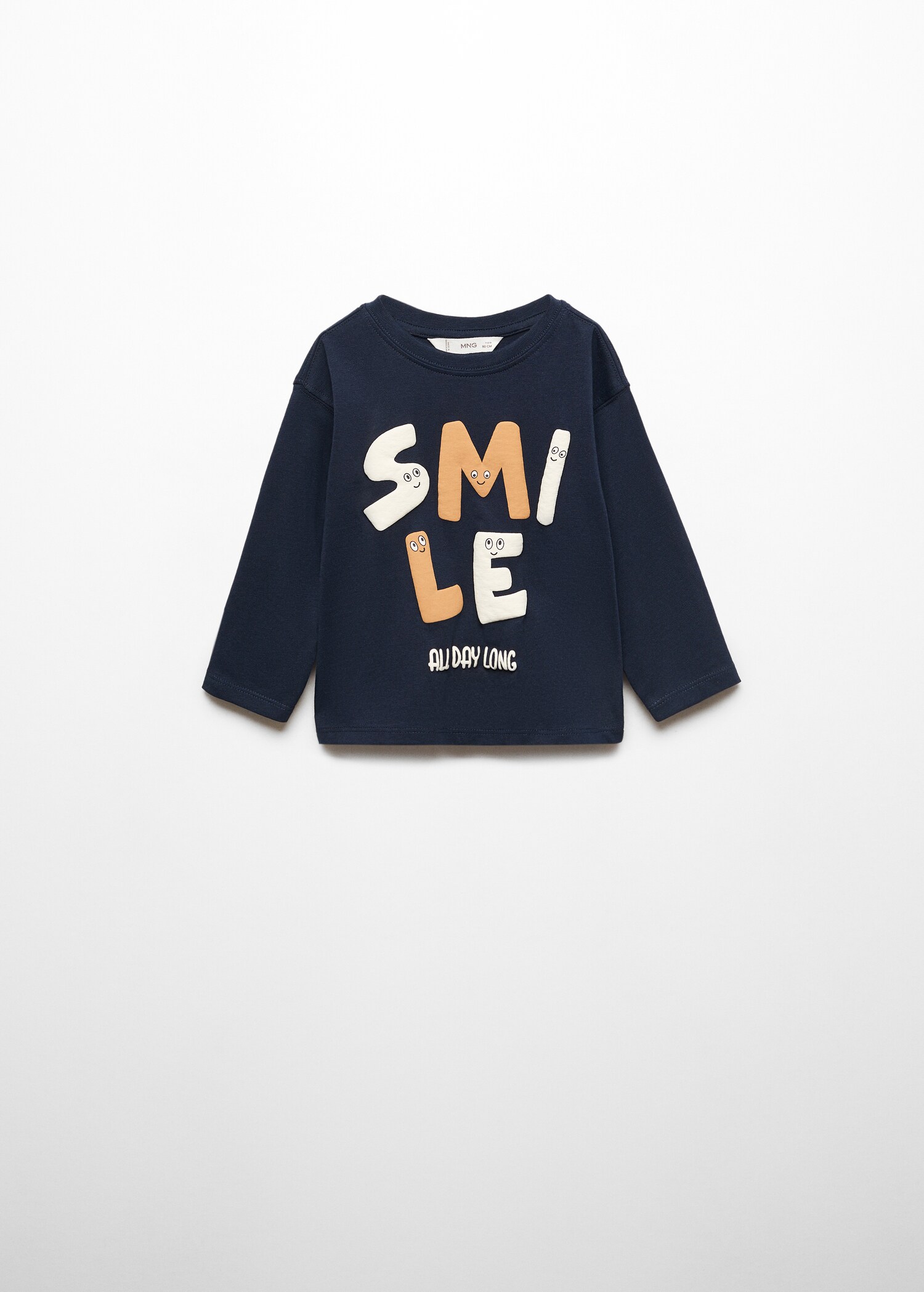 Tryckt text t-shirt - Artikel utan modell