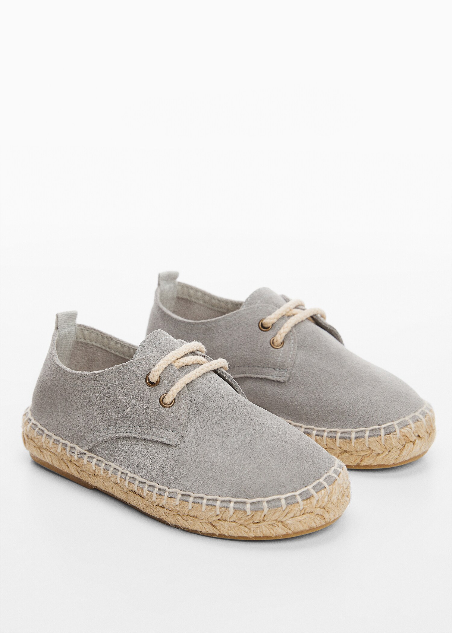 Laces suede espadrilles - Medium plane
