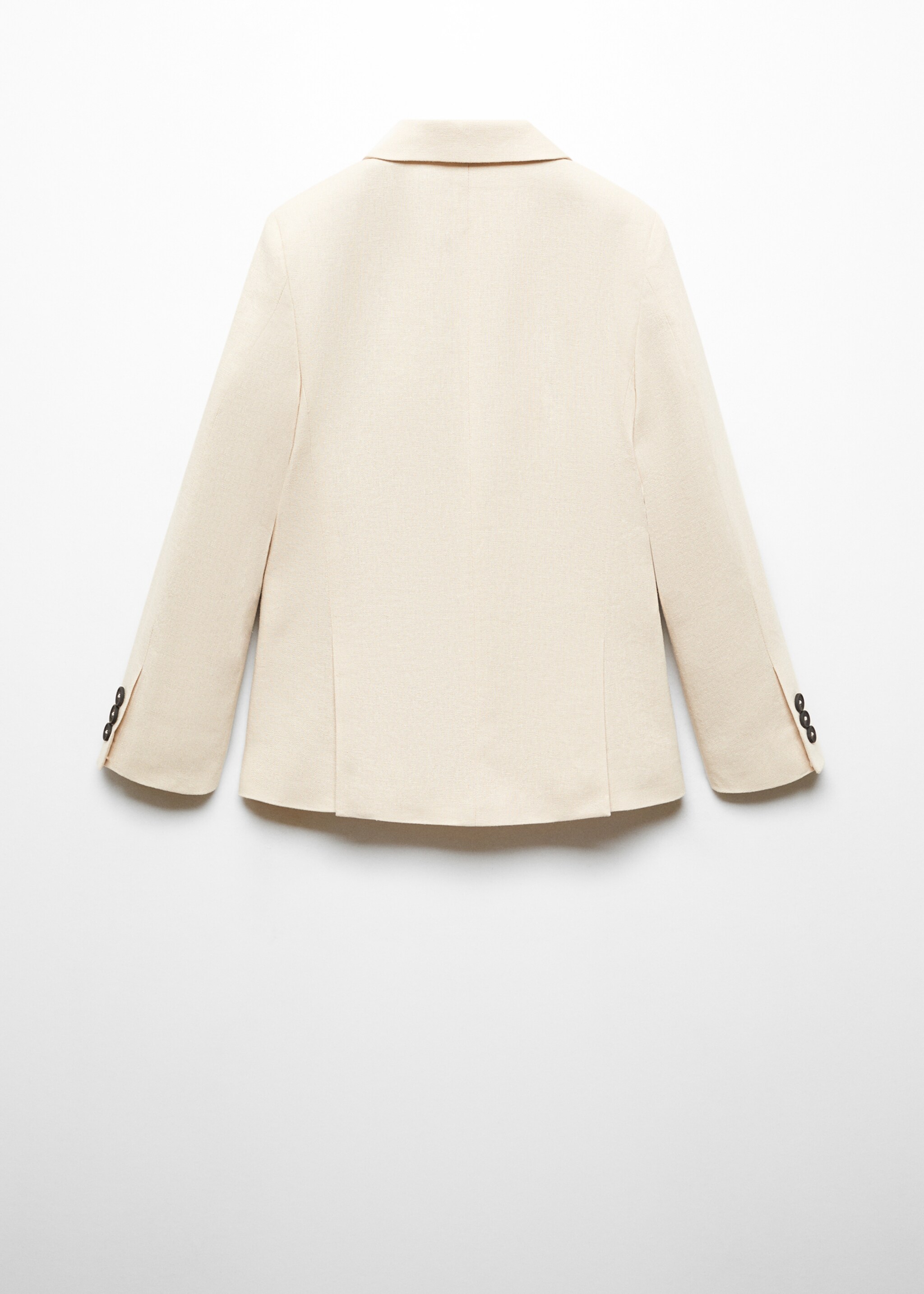 Linen suit jacket - Reverse of the article