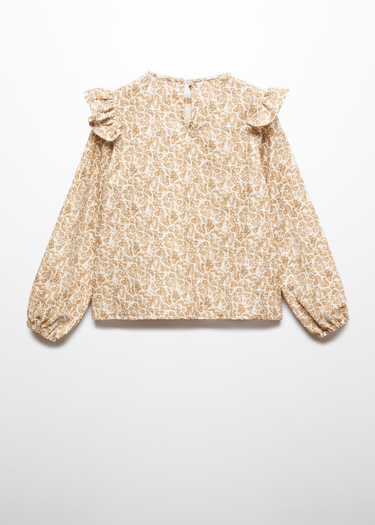 Blouse imprimée à volants - Verso de l’article