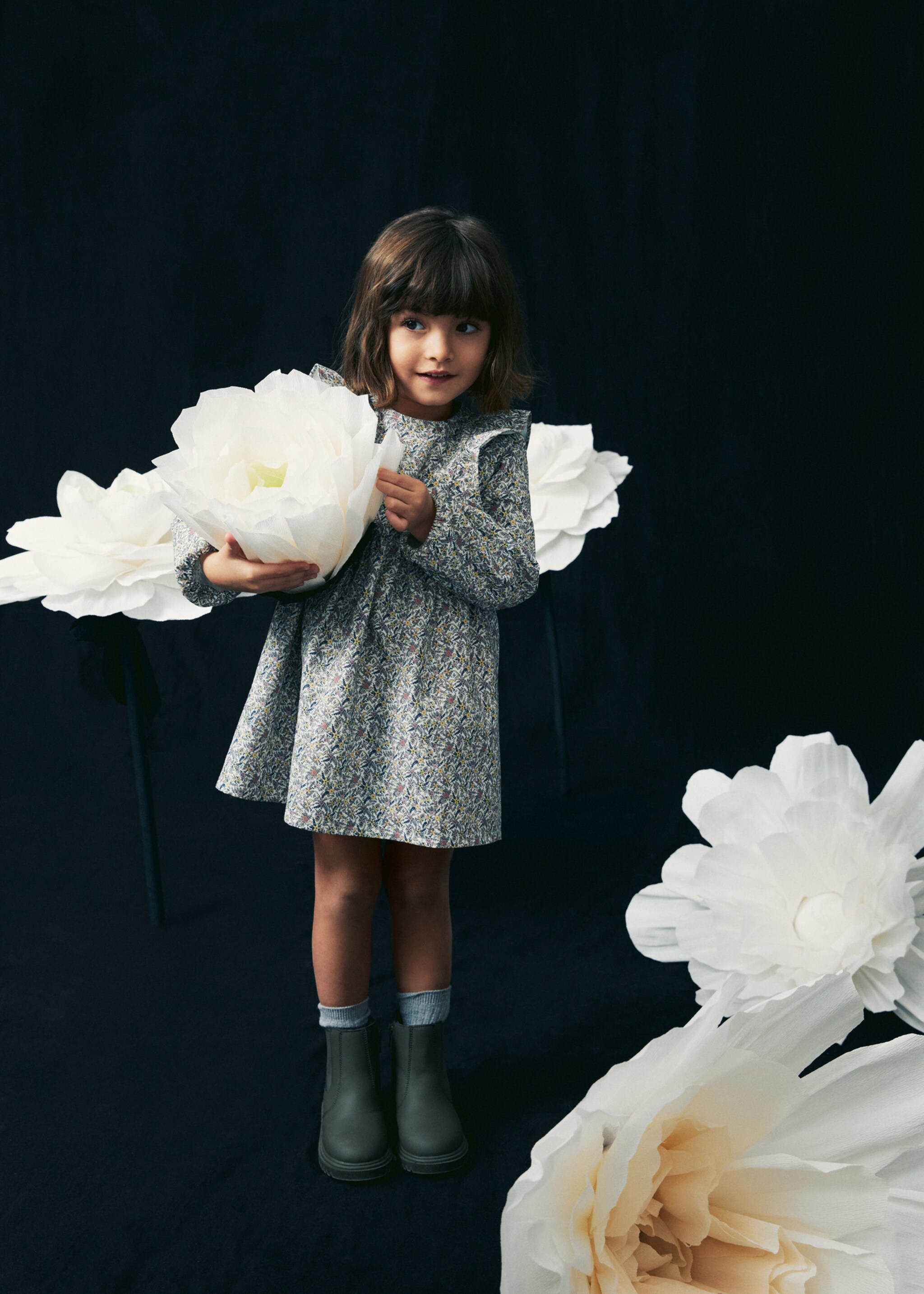 Ruffled printed dress - Details of the article 5