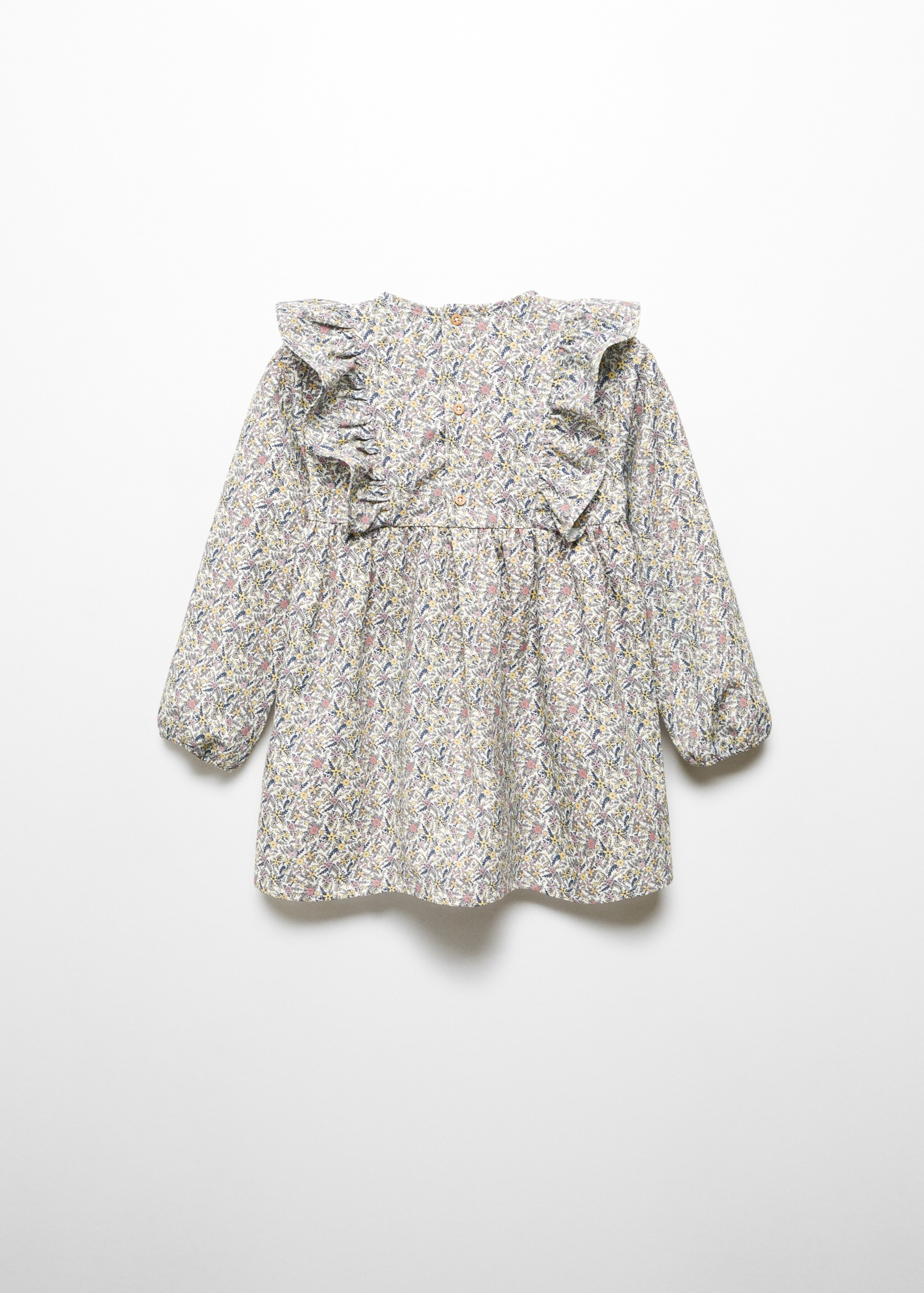 Ruffled printed dress - Reverse of the article