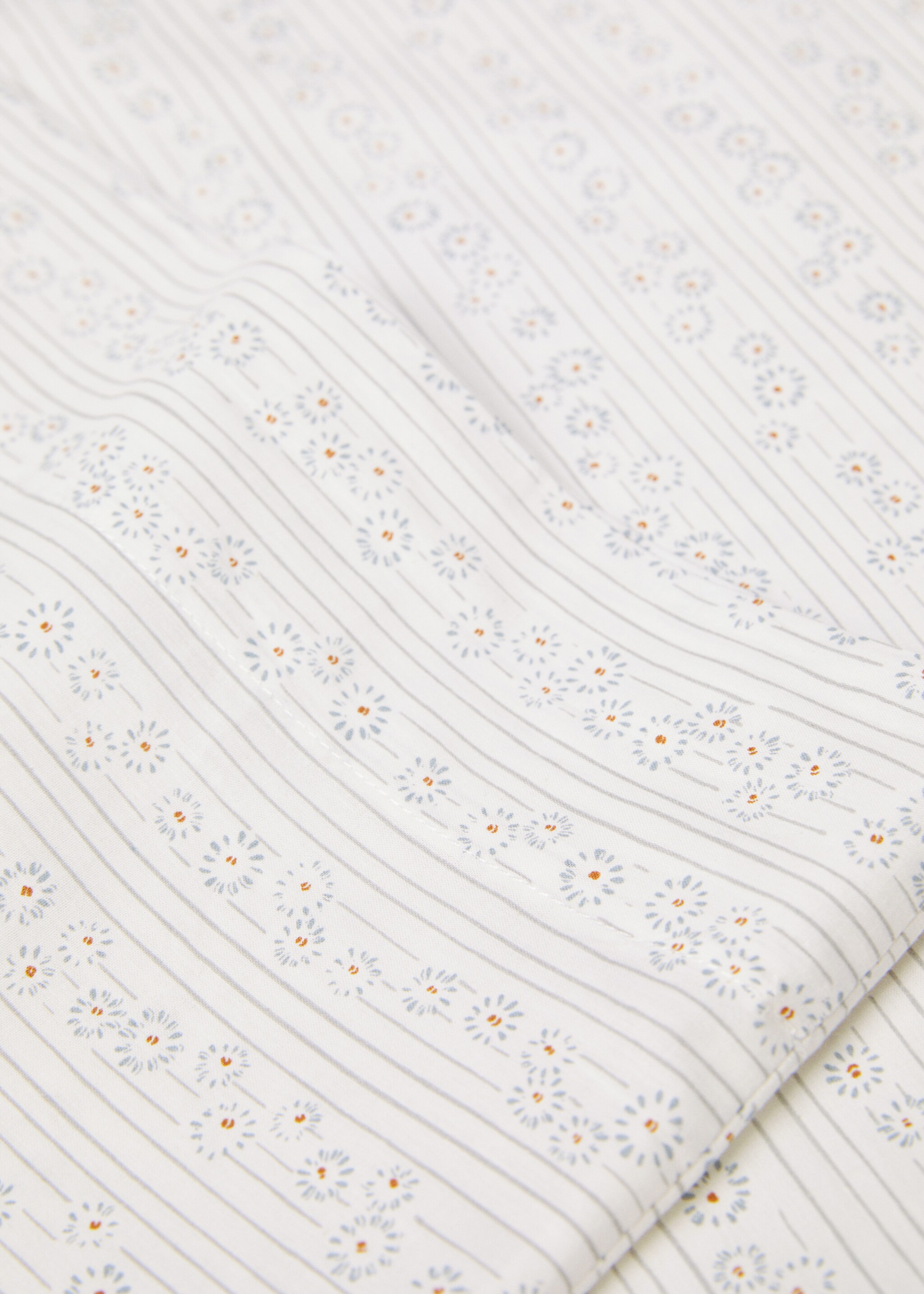 Kissenbezug aus Baumwolle mit Blumenprint 45 x 100 cm - Detail des Artikels 1