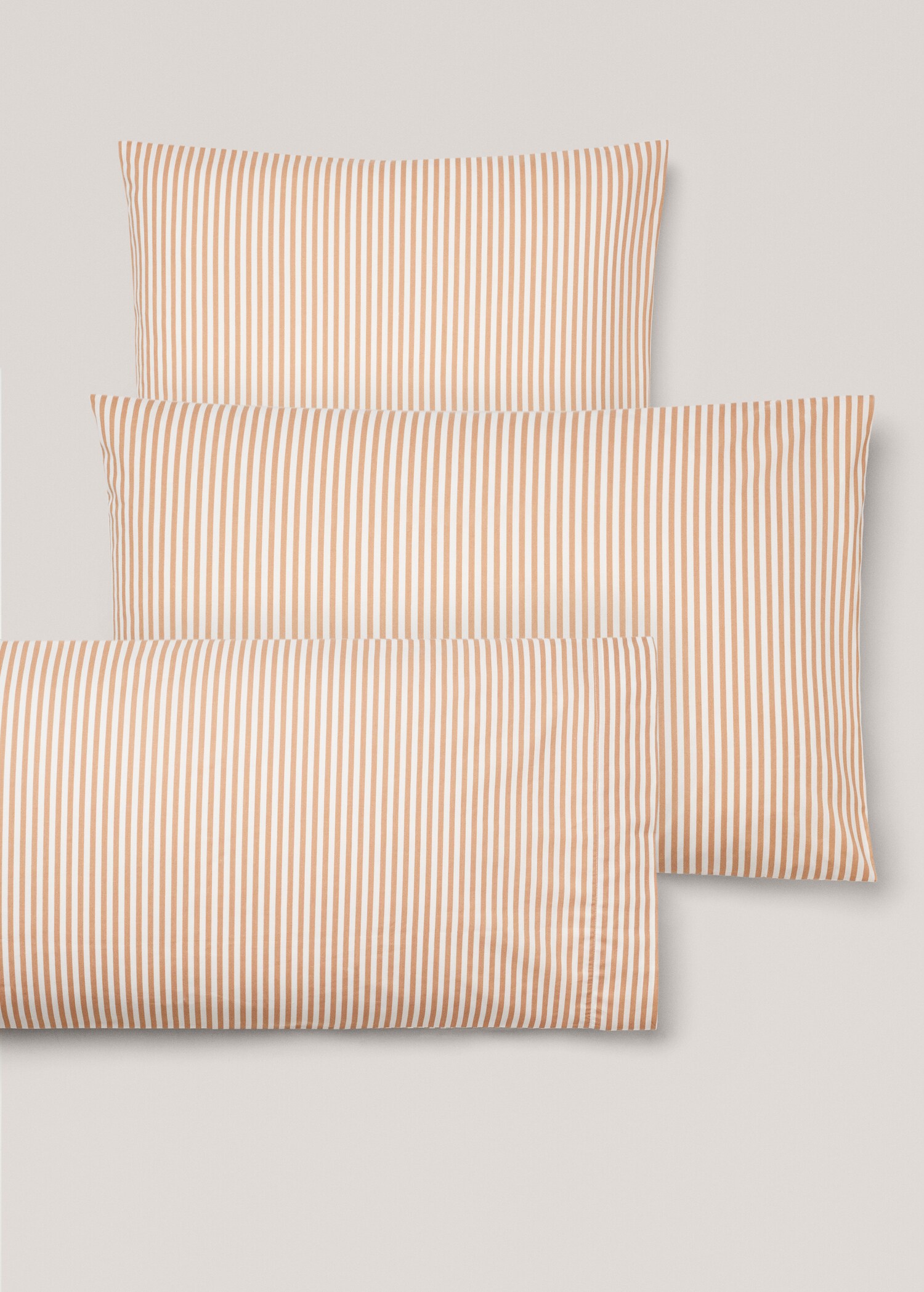 Striped cotton pillowcase 17.72x43.31in - Details of the article 4