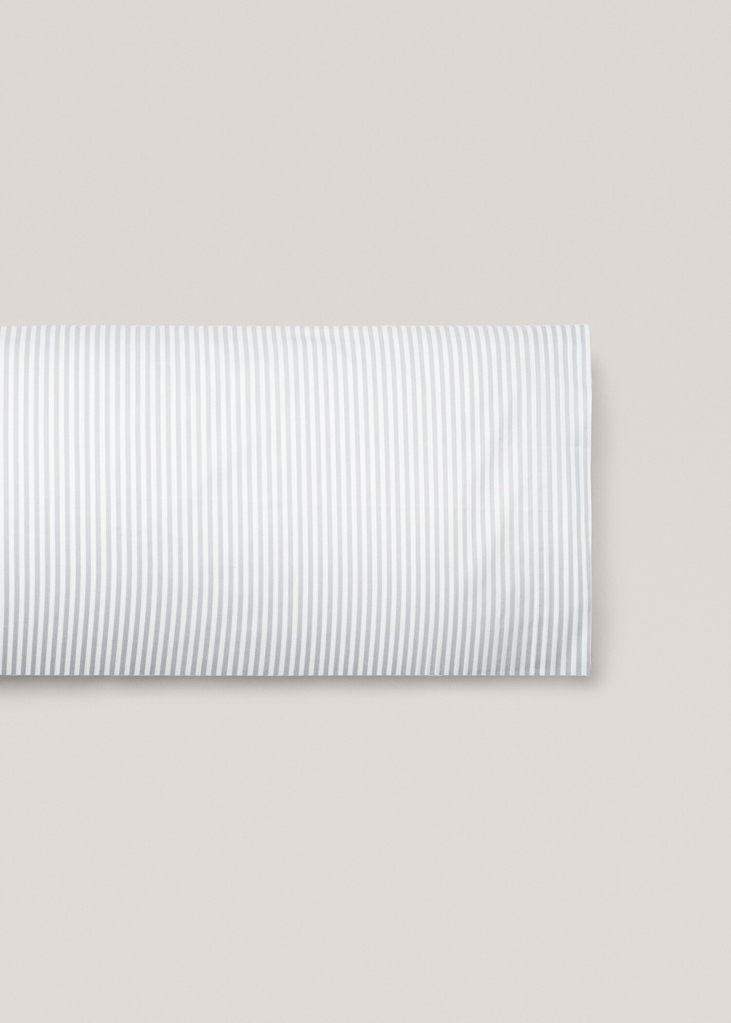 Striped cotton pillowcase 17.72x43.31in - Article without model