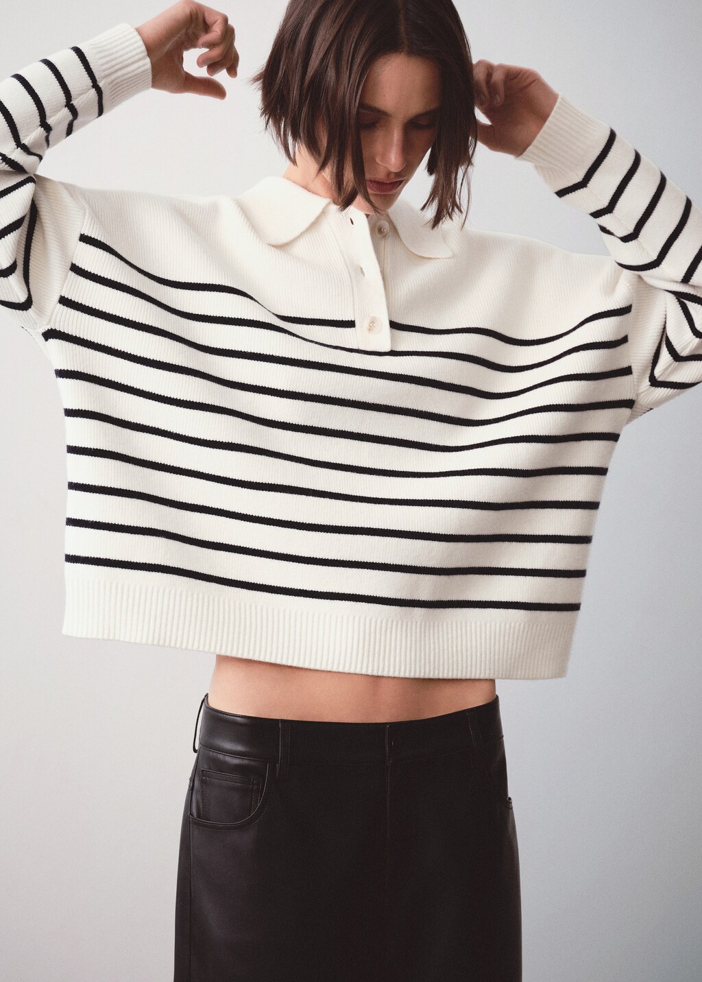 Fine-Knit Turtleneck Top - Light pink - Ladies | H&M US