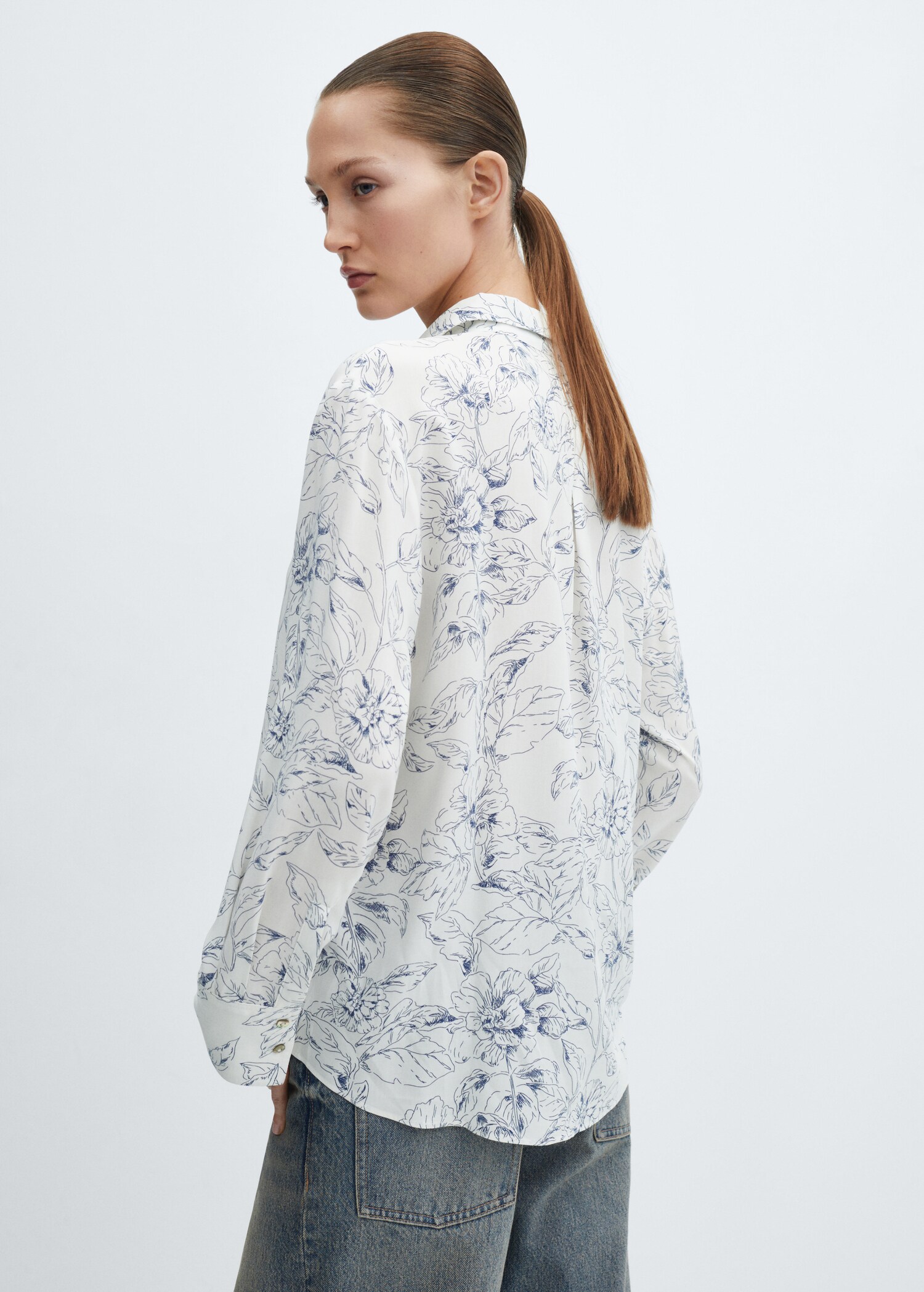 Chemise imprimée à boutons - Verso de l’article