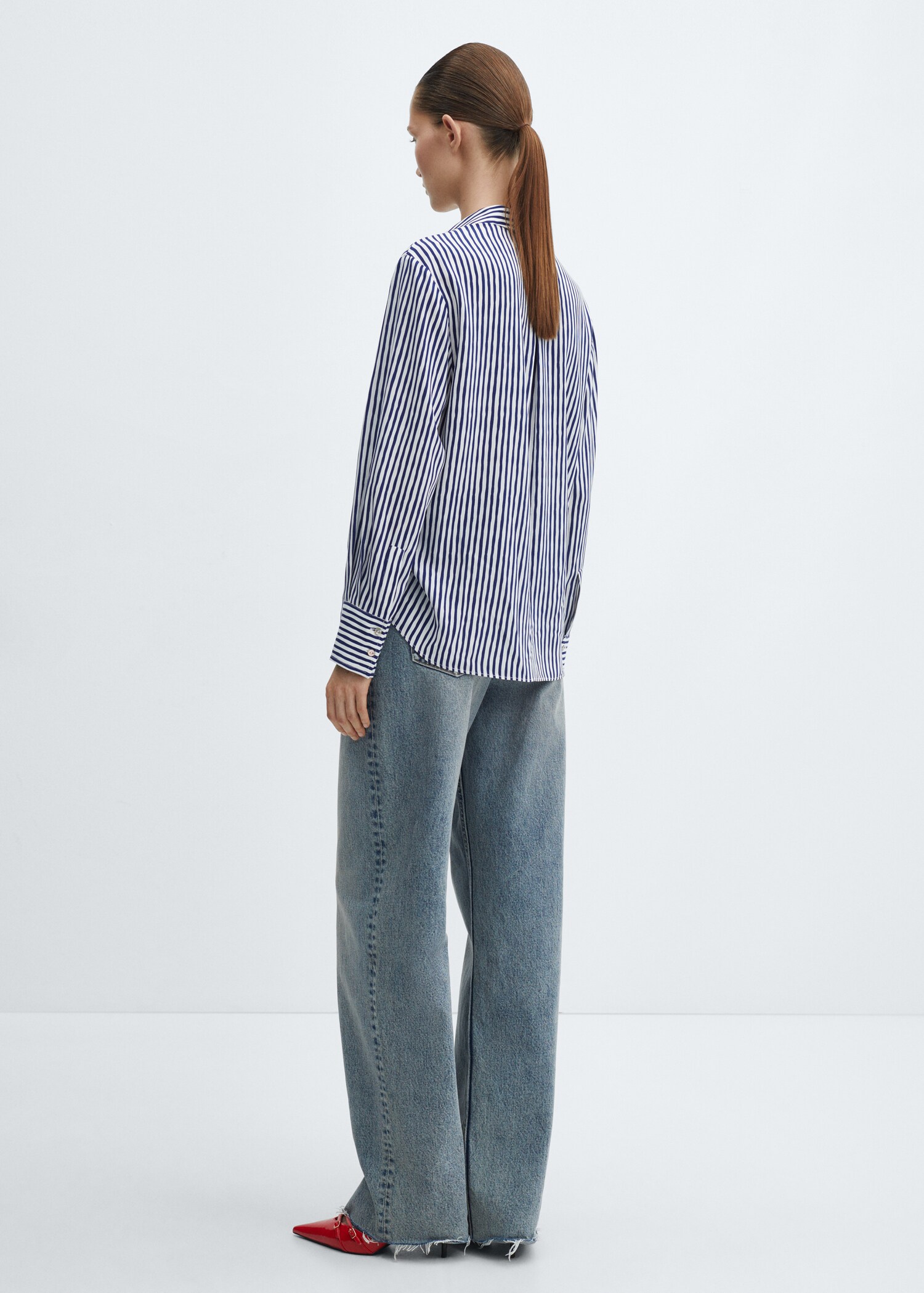 Chemise imprimée à boutons - Verso de l’article