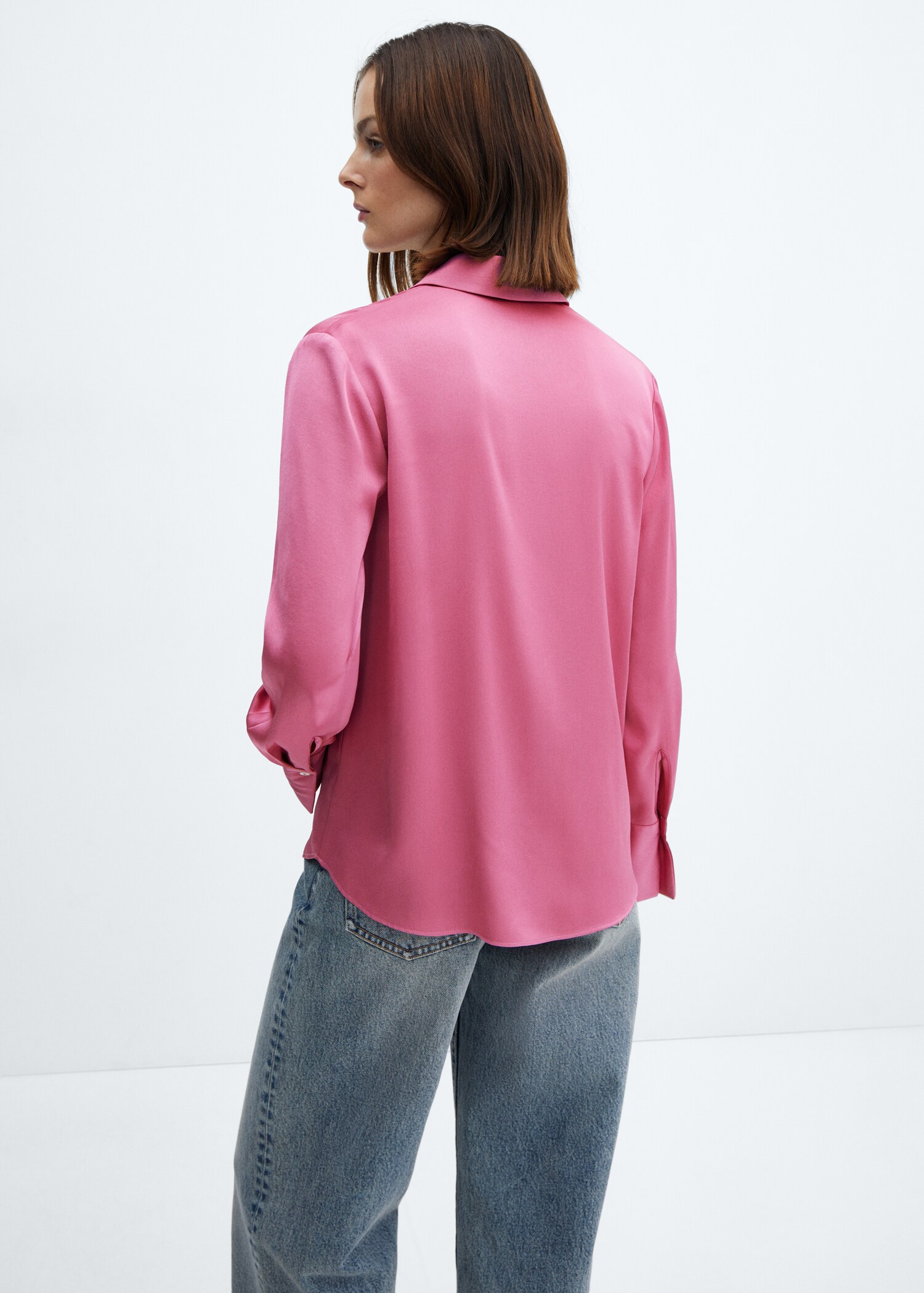 Camisa fluida setinada - Revers de l'article