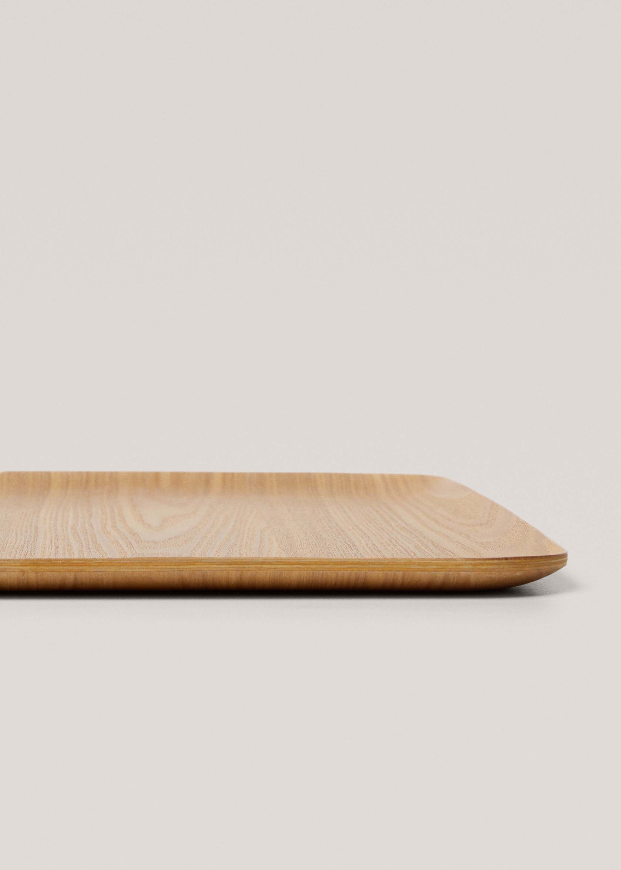 Rectangular wooden tray 46x35cm - Details of the article 1, Brown. Ref: 67034059-00.
