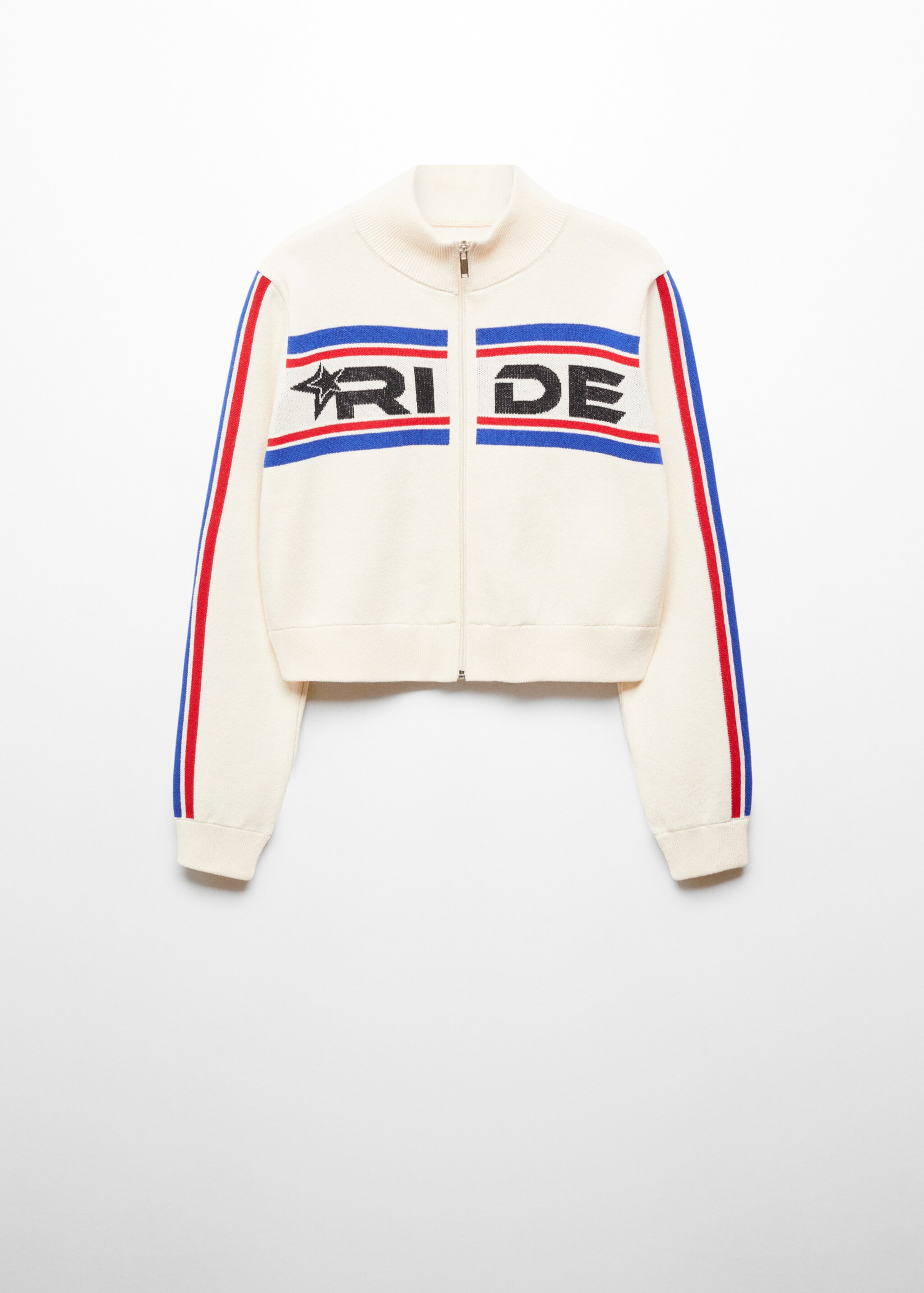 Crop-Cardigan mit Reißverschluss - Artikel ohne Model