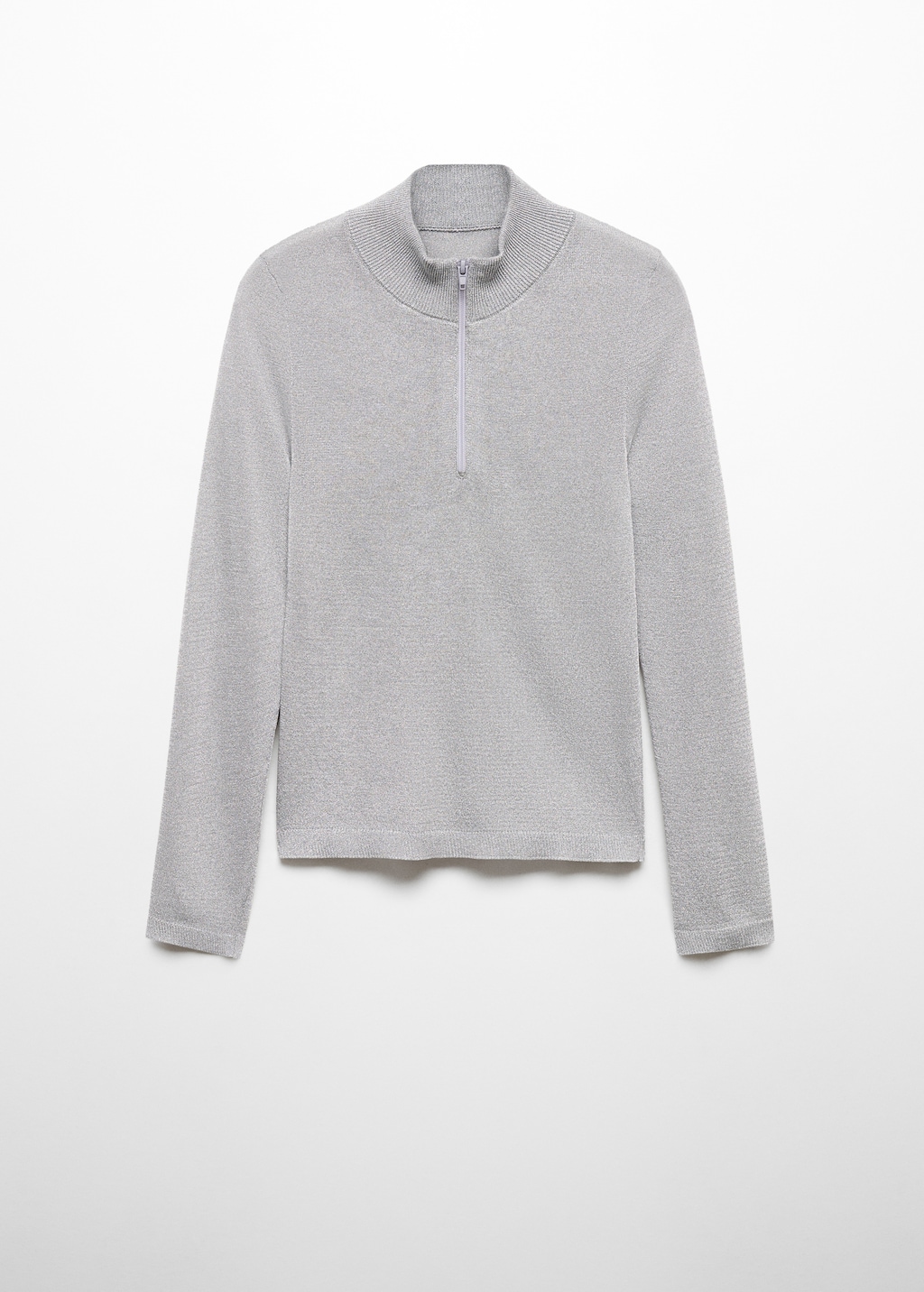 Zip knit sweater - Women | MANGO OUTLET USA