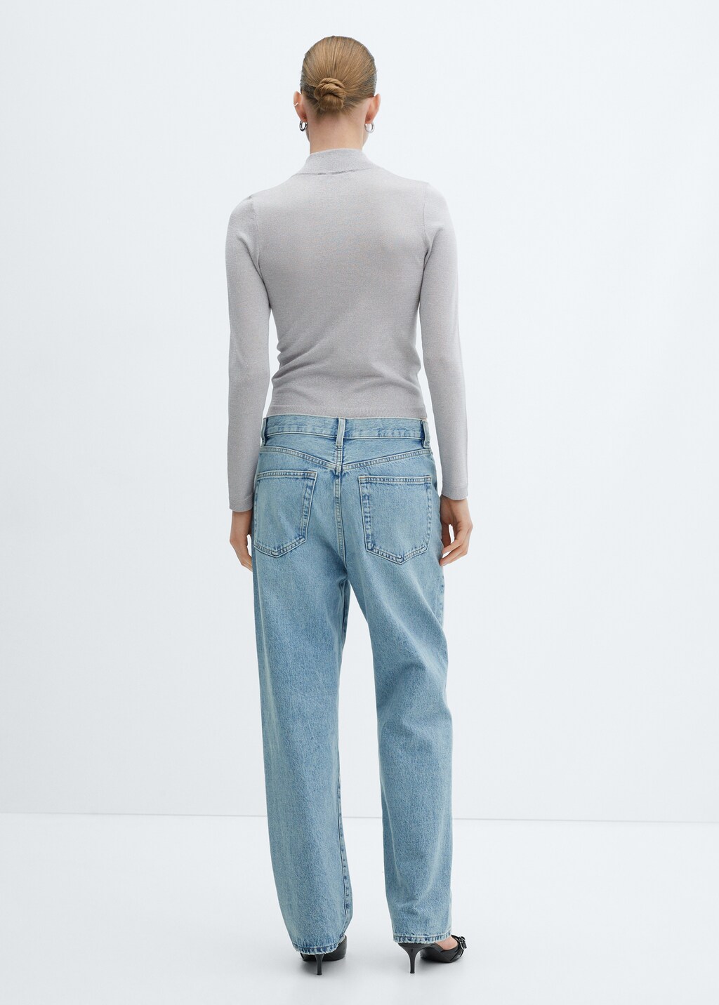 Zip knit sweater - Women | MANGO OUTLET USA Zip knit sweater - Women | MANGO OUTLET USA